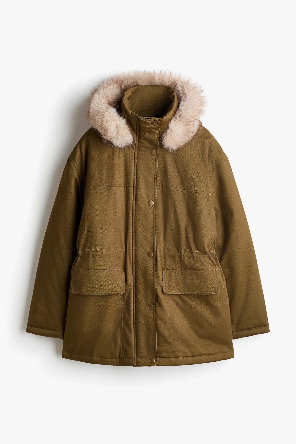 Oversized Fluffy-Trim Parka by H&M
