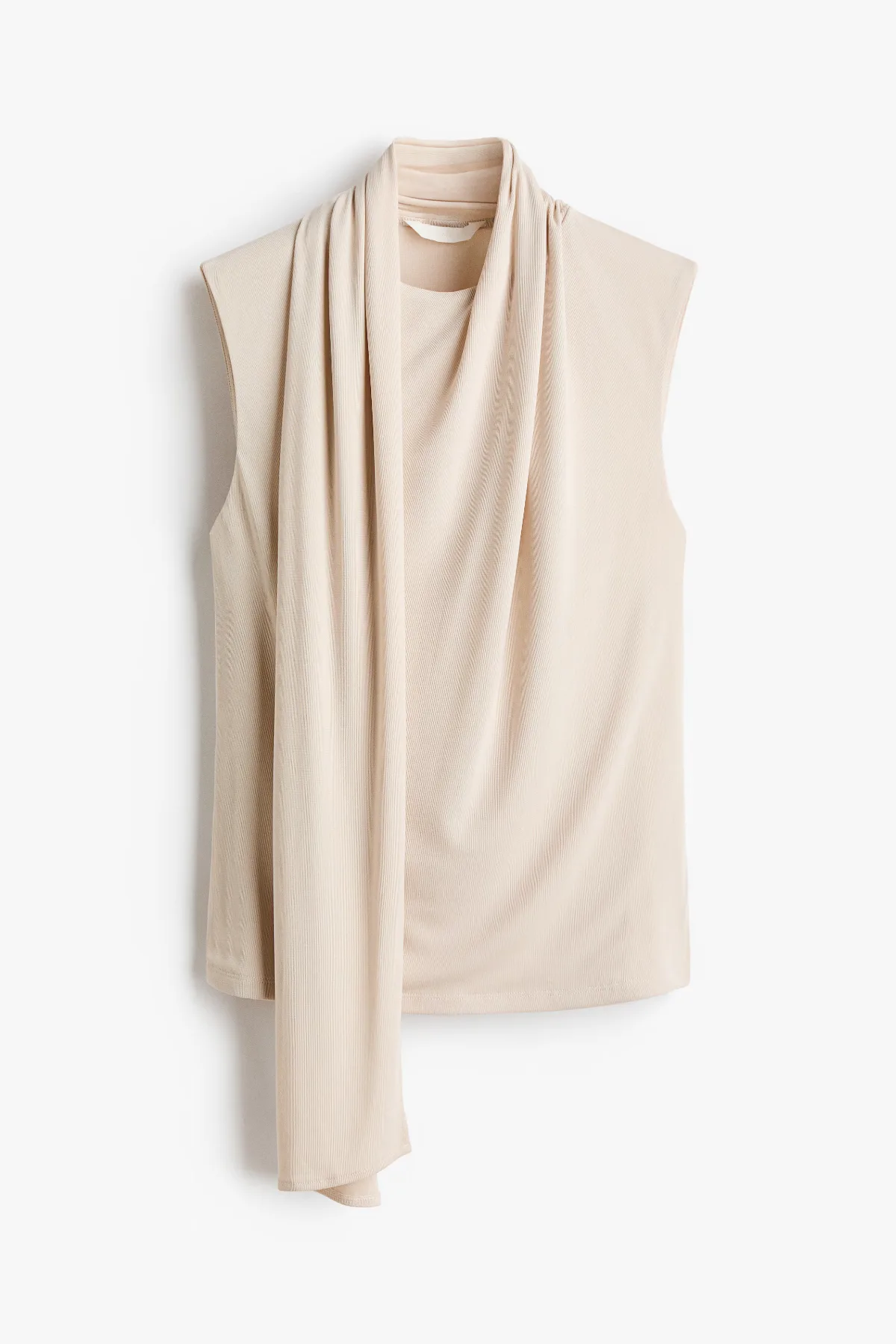 Scarf-Collar Jersey Top by H&M