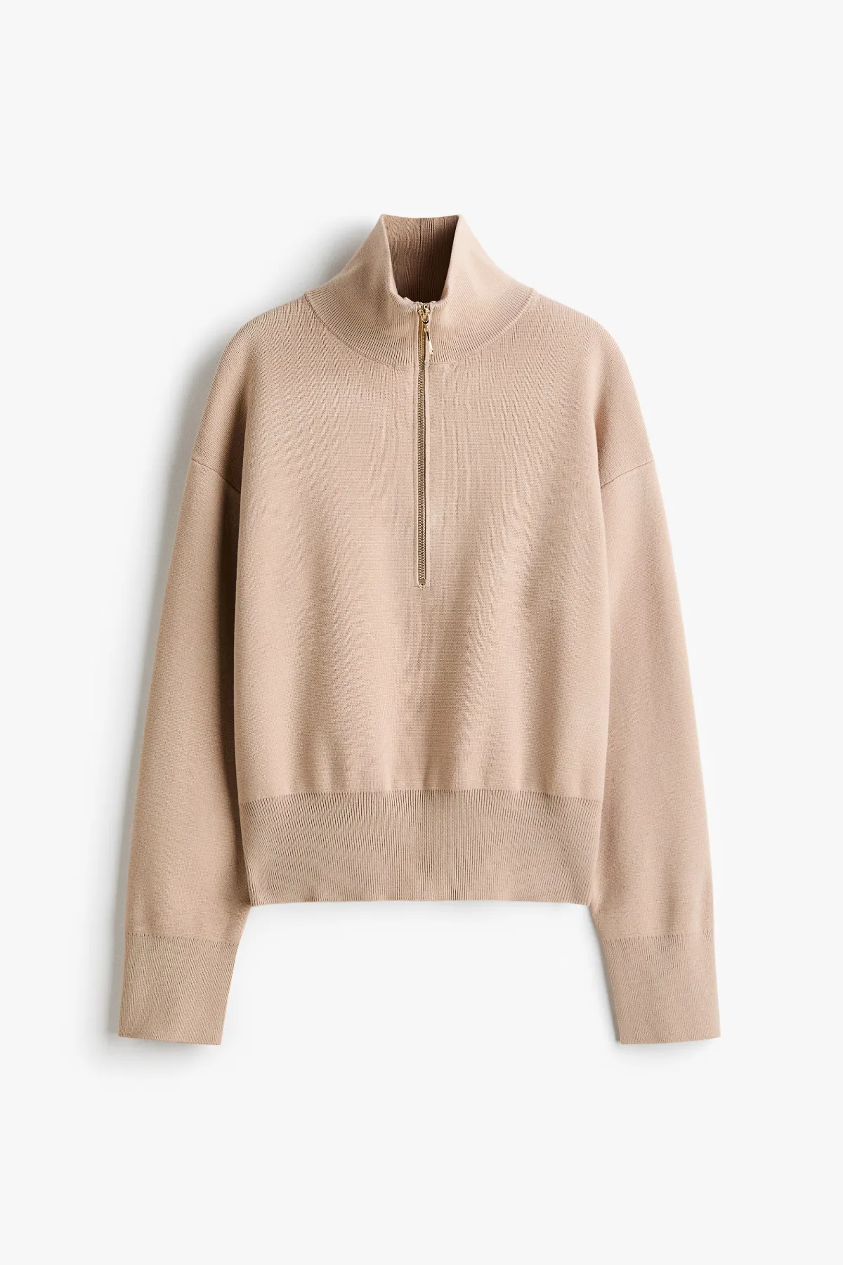 Fine-Knit Half-Zip Sweater by H&M