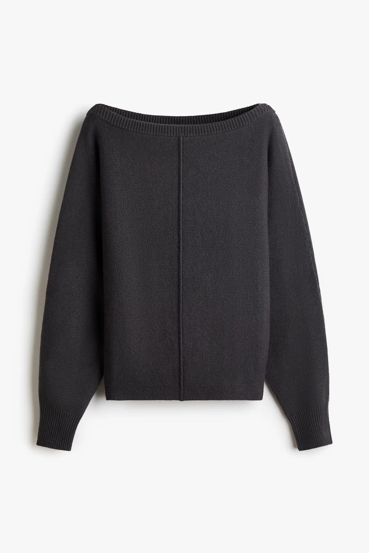 Viscose-Blend Boat-Neck Sweater by H&M