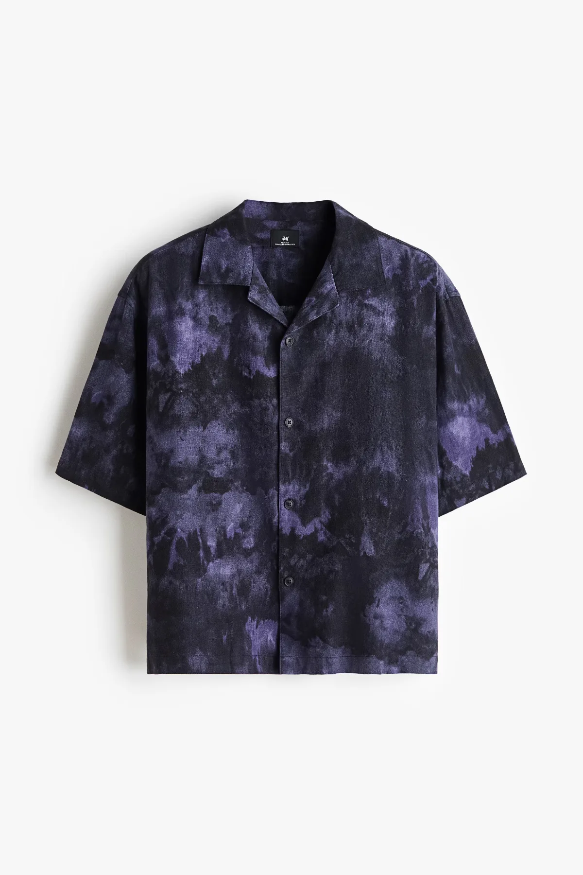 Relaxed Fit Linen-Blend Resort Shirt by H&M