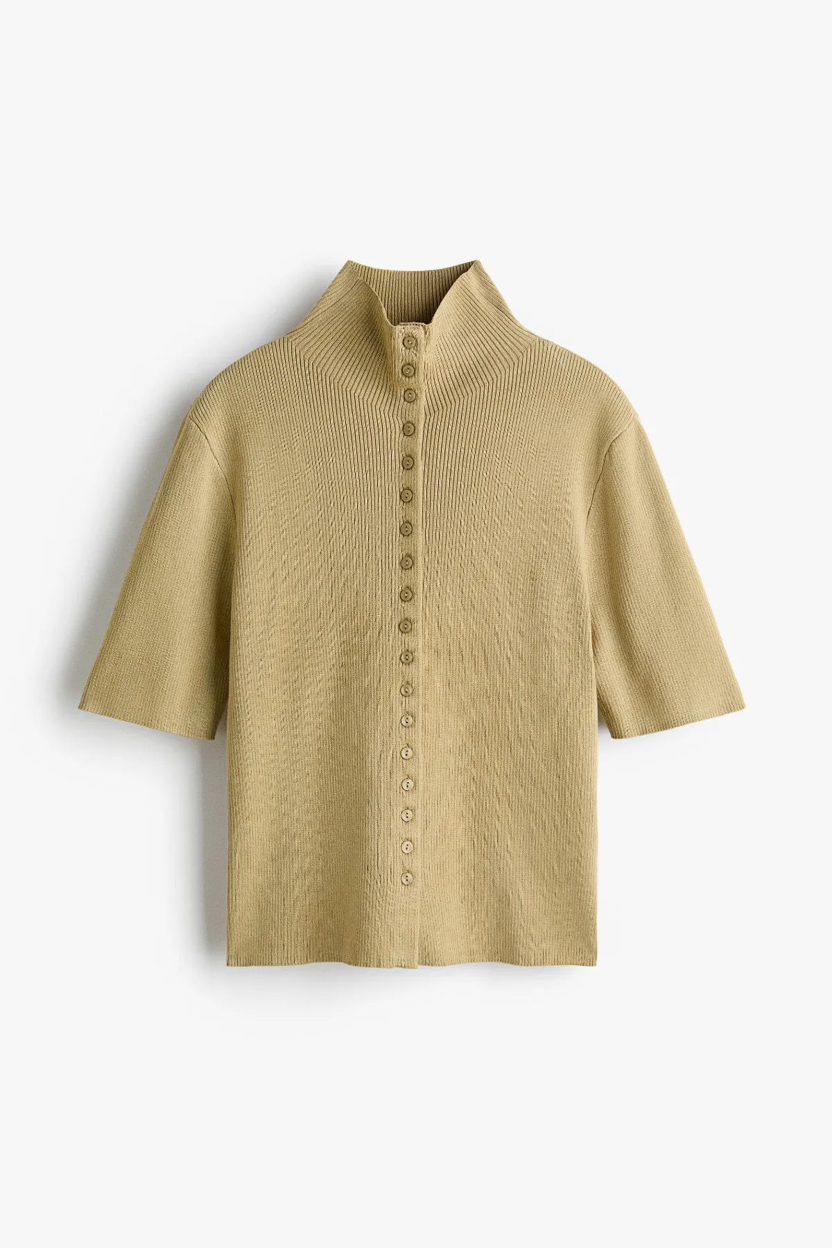 Short-Sleeved Mock Turtleneck Cardigan by H&M