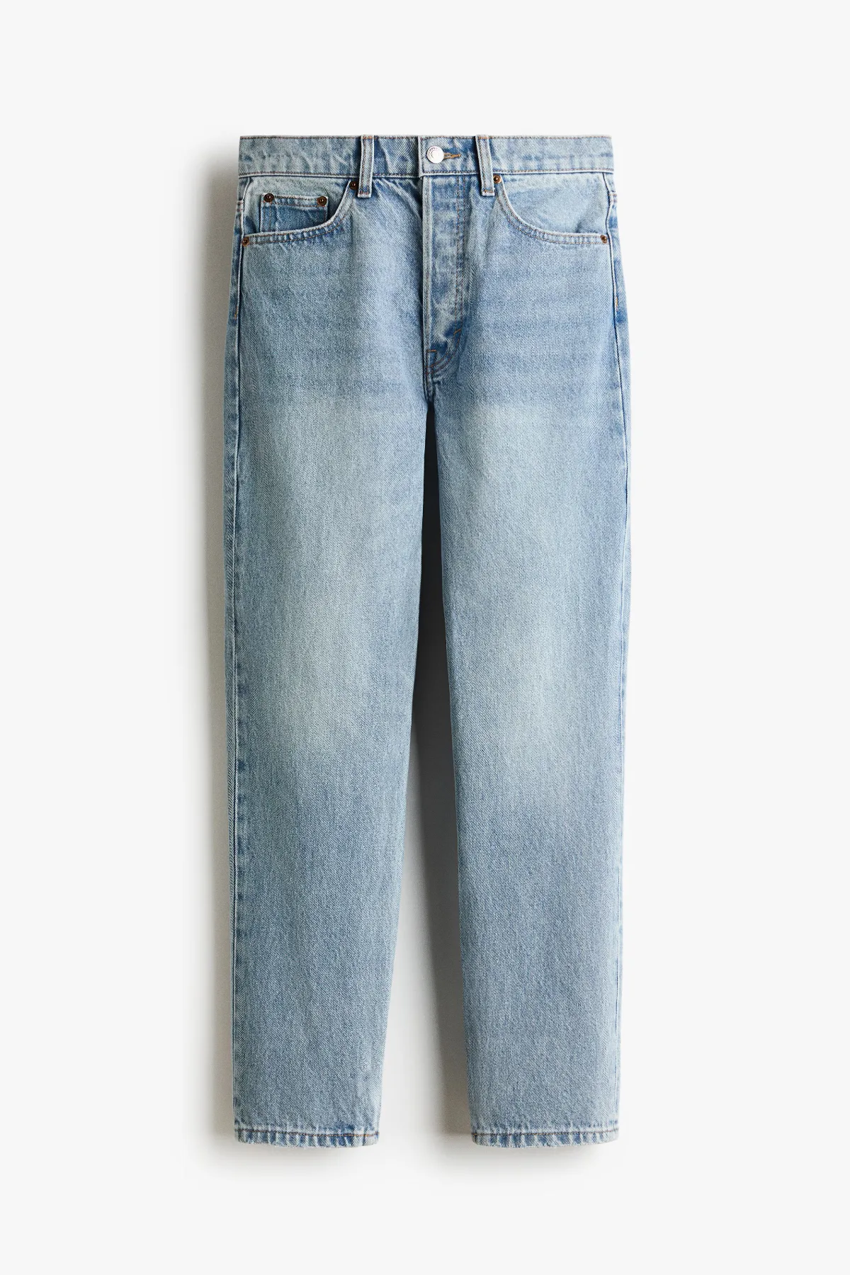 Slim Straight High-Waist Ankle Jeans by H&M