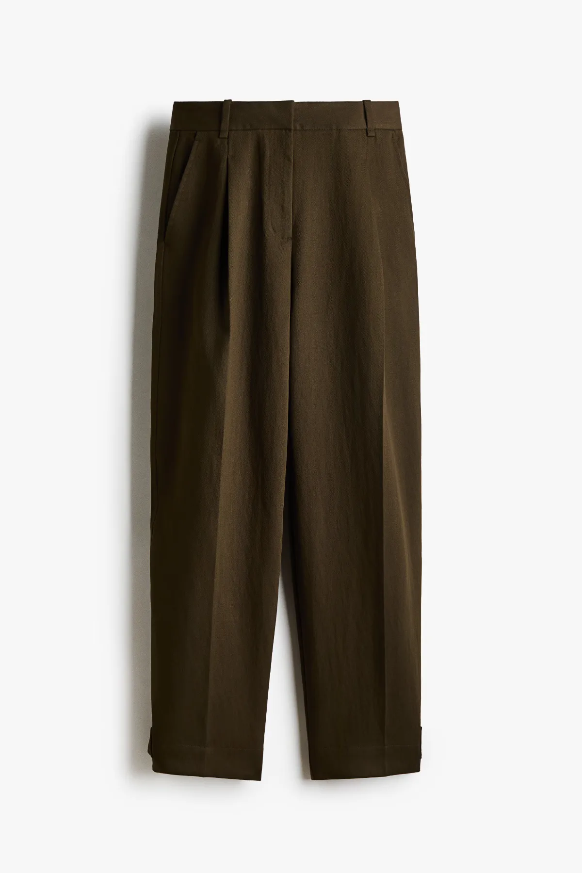 Viscose-Blend Barrel-Leg Pants by H&M