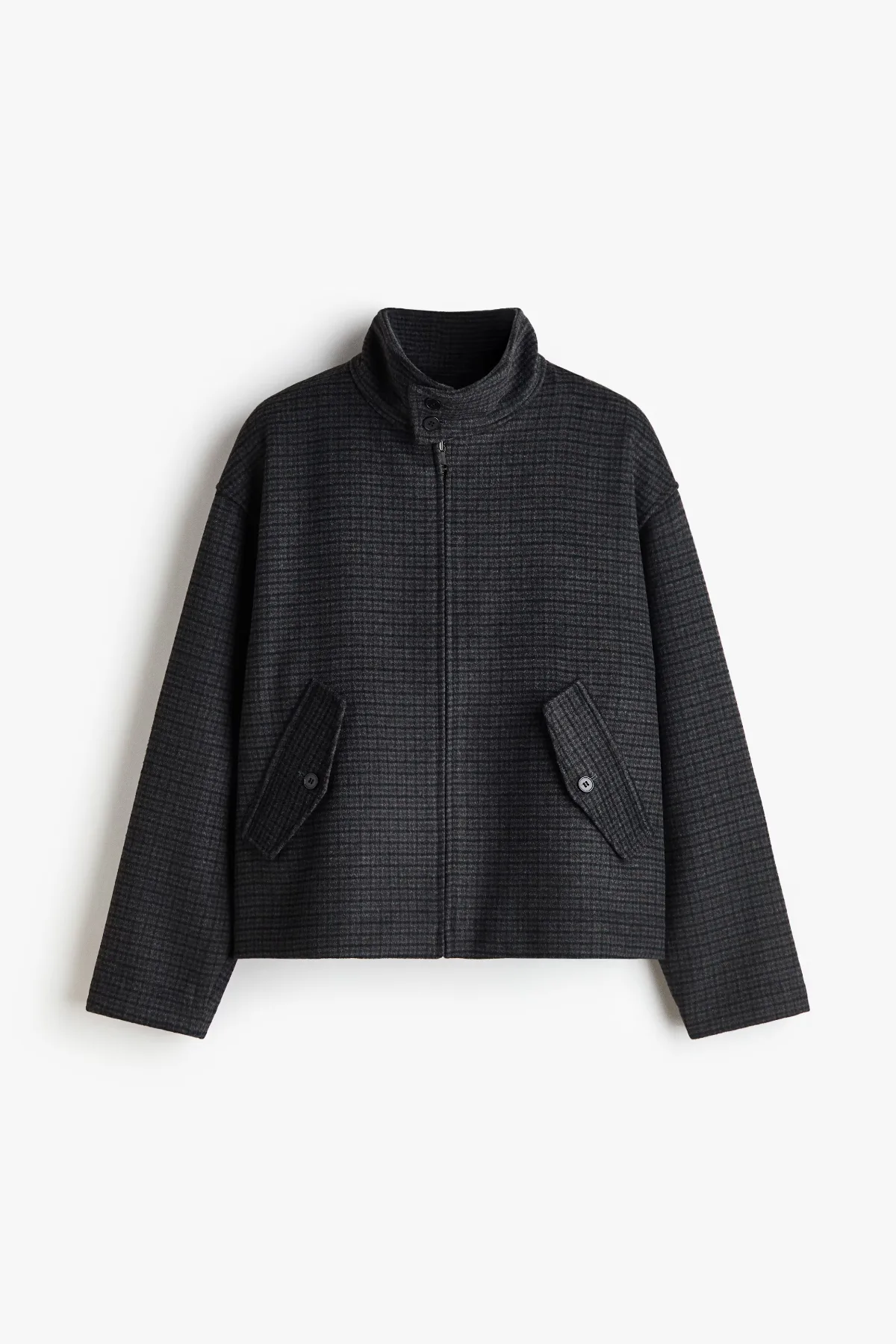 Stand-Up Collar Wool-Blend Jacket by H&M