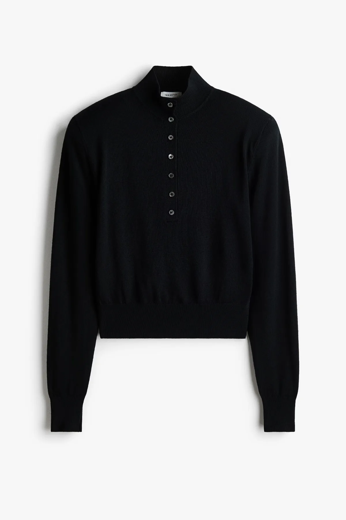 Shoulder-Pad Merino Wool Jumper