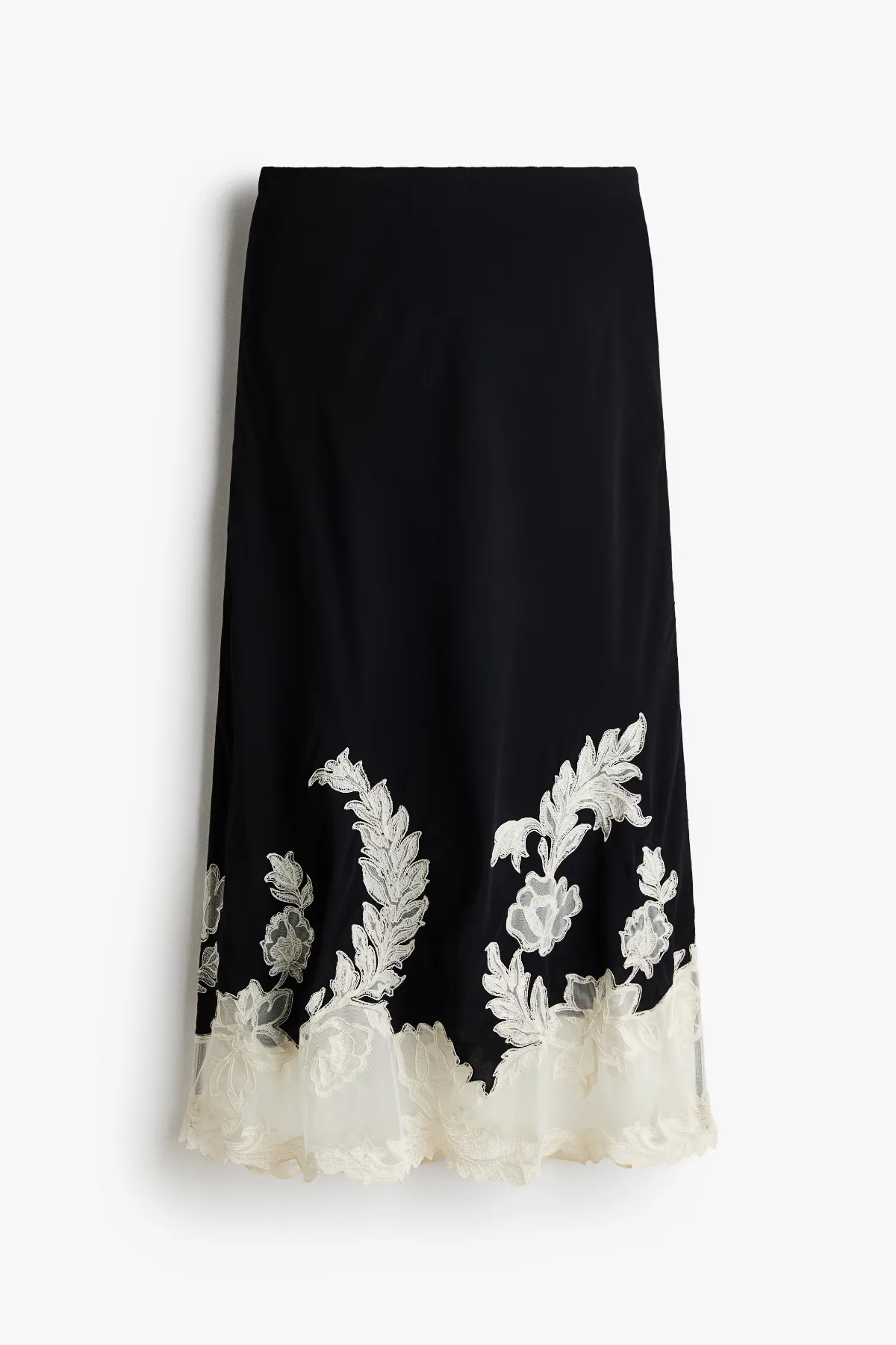 Embroidered Viscose Skirt by H&M