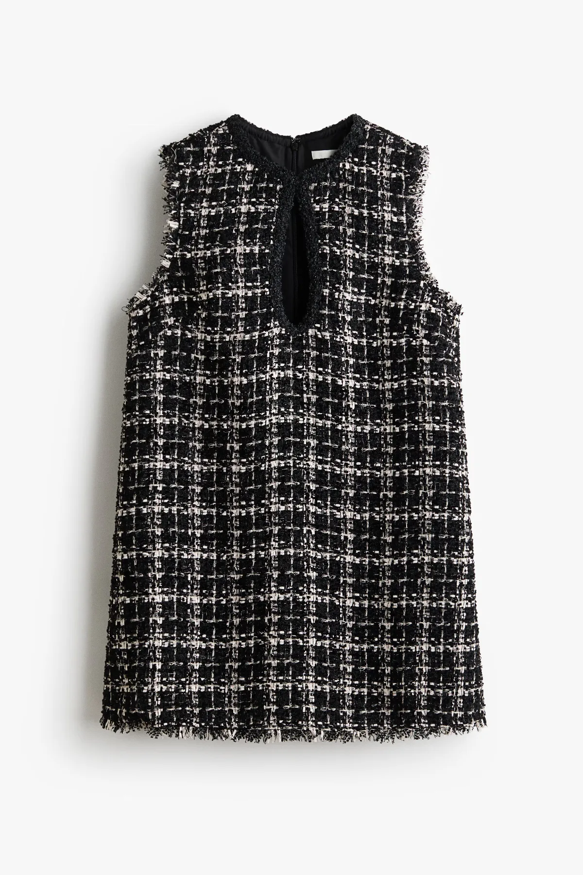 Boucle-Knit Keyhole Dress by H&M