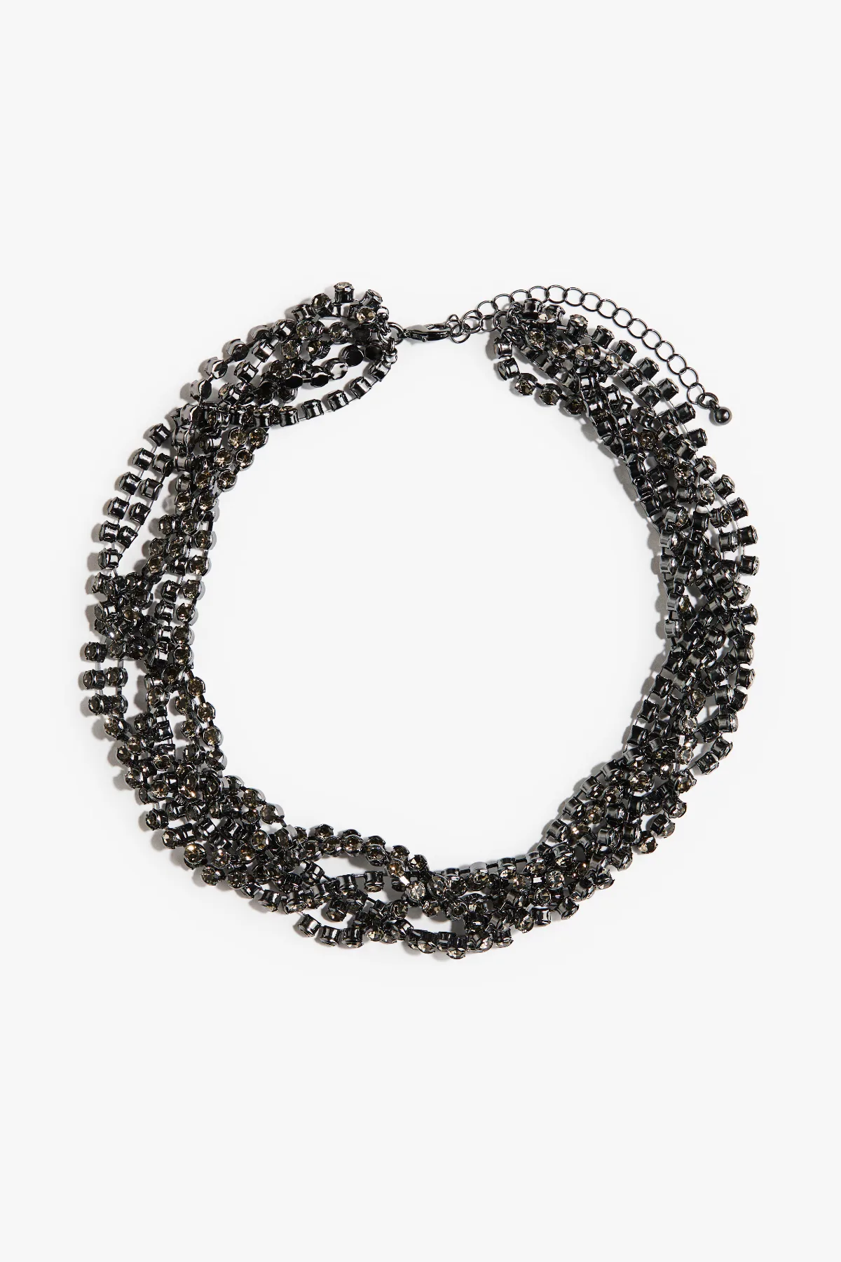 Chunky Rhinestone Necklace by H&M
