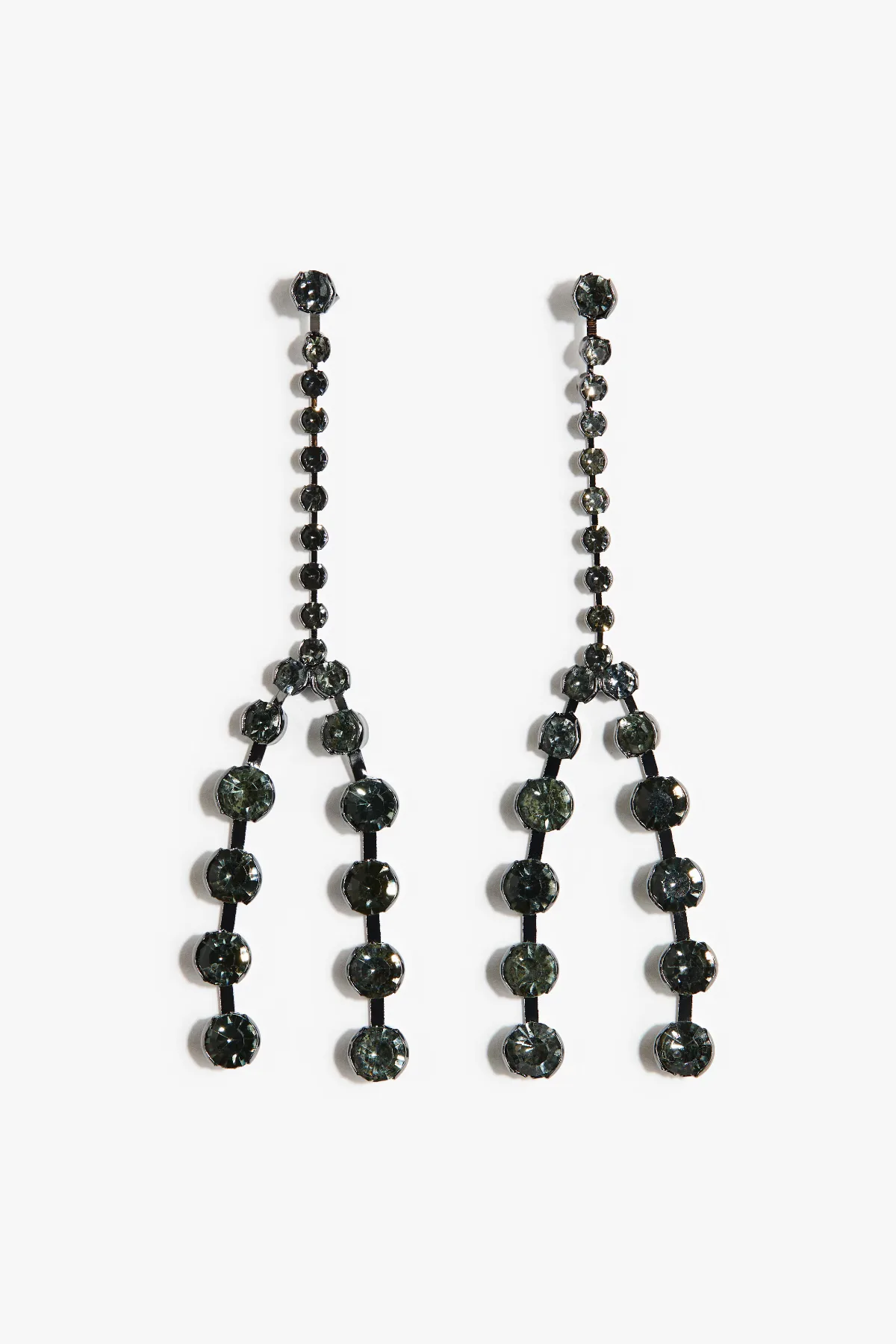Rhinestone Earrings by H&M