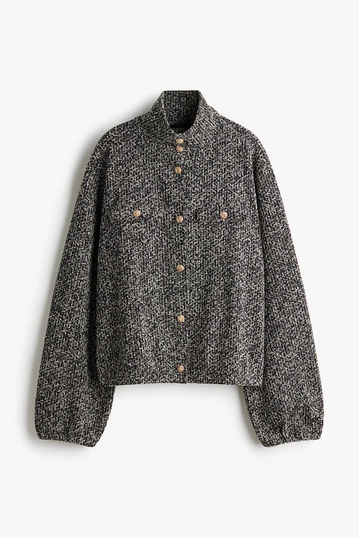 Oversized Boucle-Knit Jacket by H&M