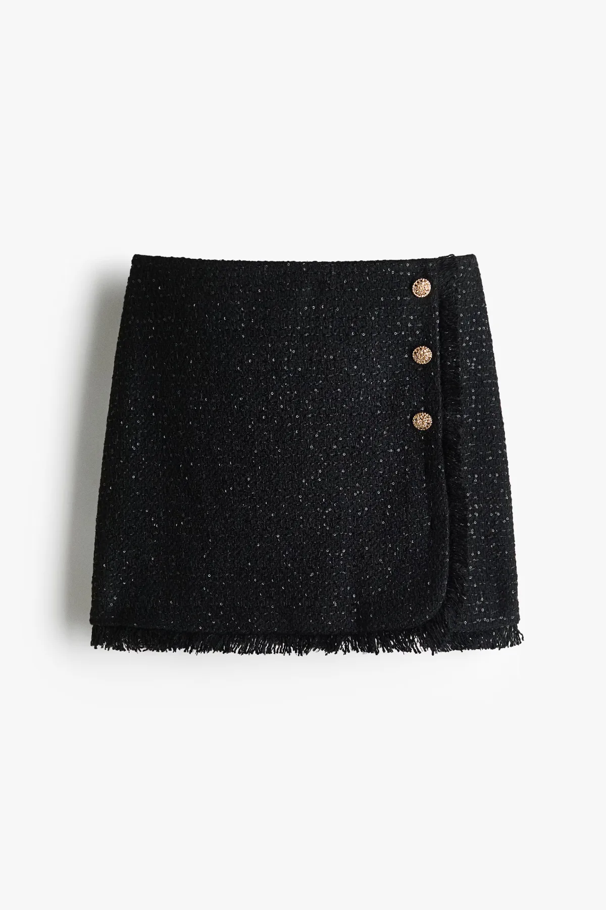 Sequined Boucle-Knit Skirt by H&M