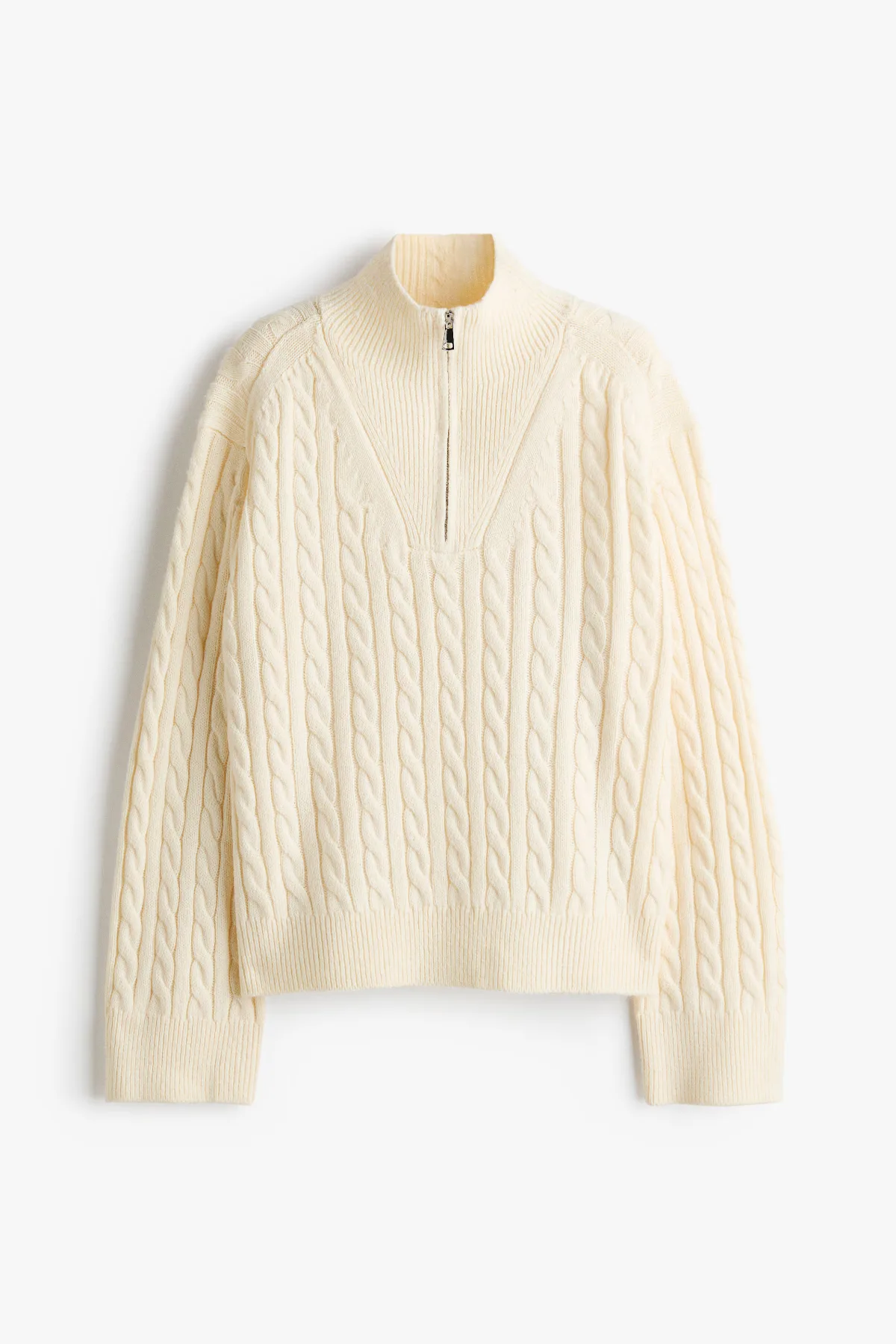Oversized Half-Zip Sweater by H&M