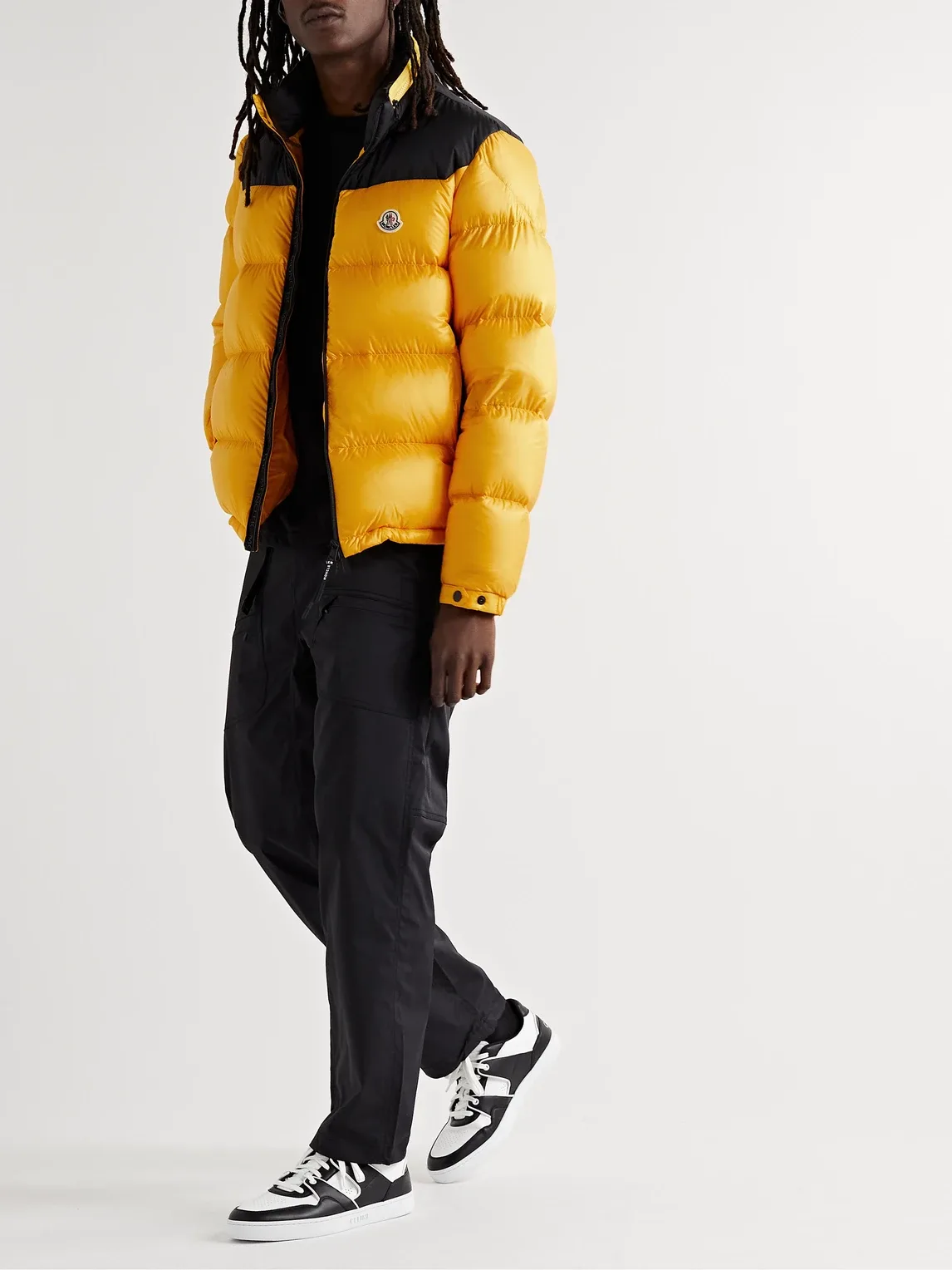 Peuplier Logo-Appliquéd Quilted Shell and Ripstop Down Hooded Jacket by Moncler