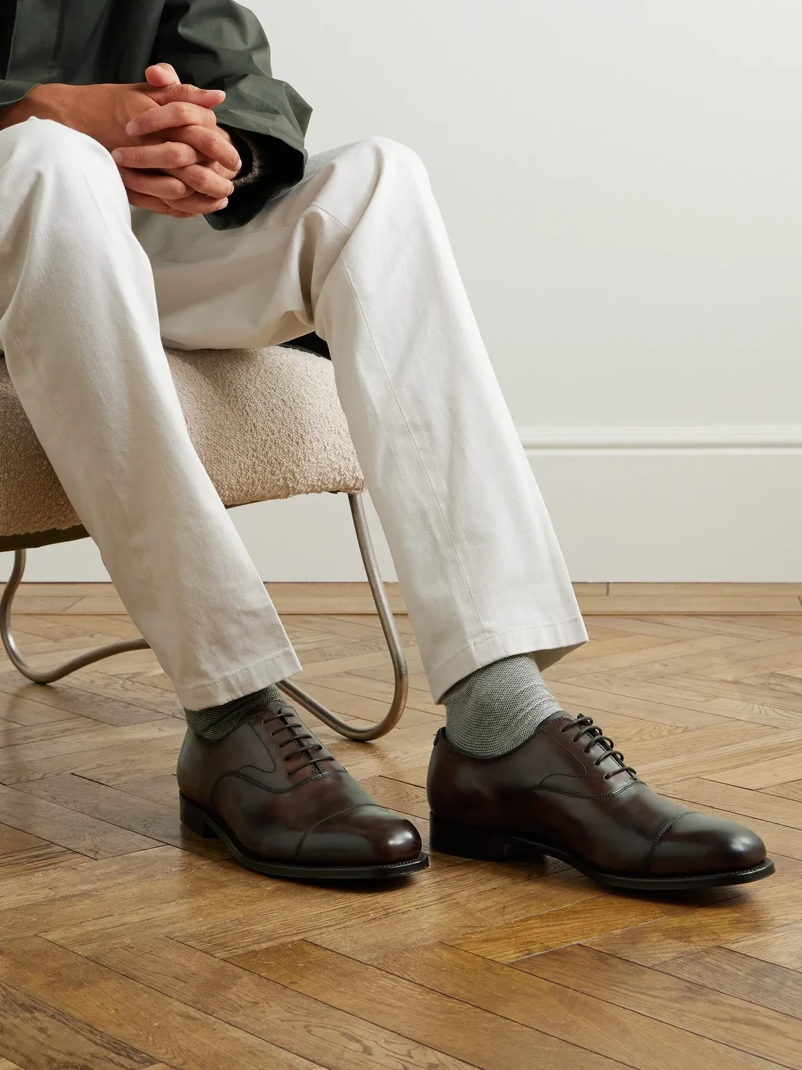Cambridge Handpainted Leather Oxford Shoes by Grenson