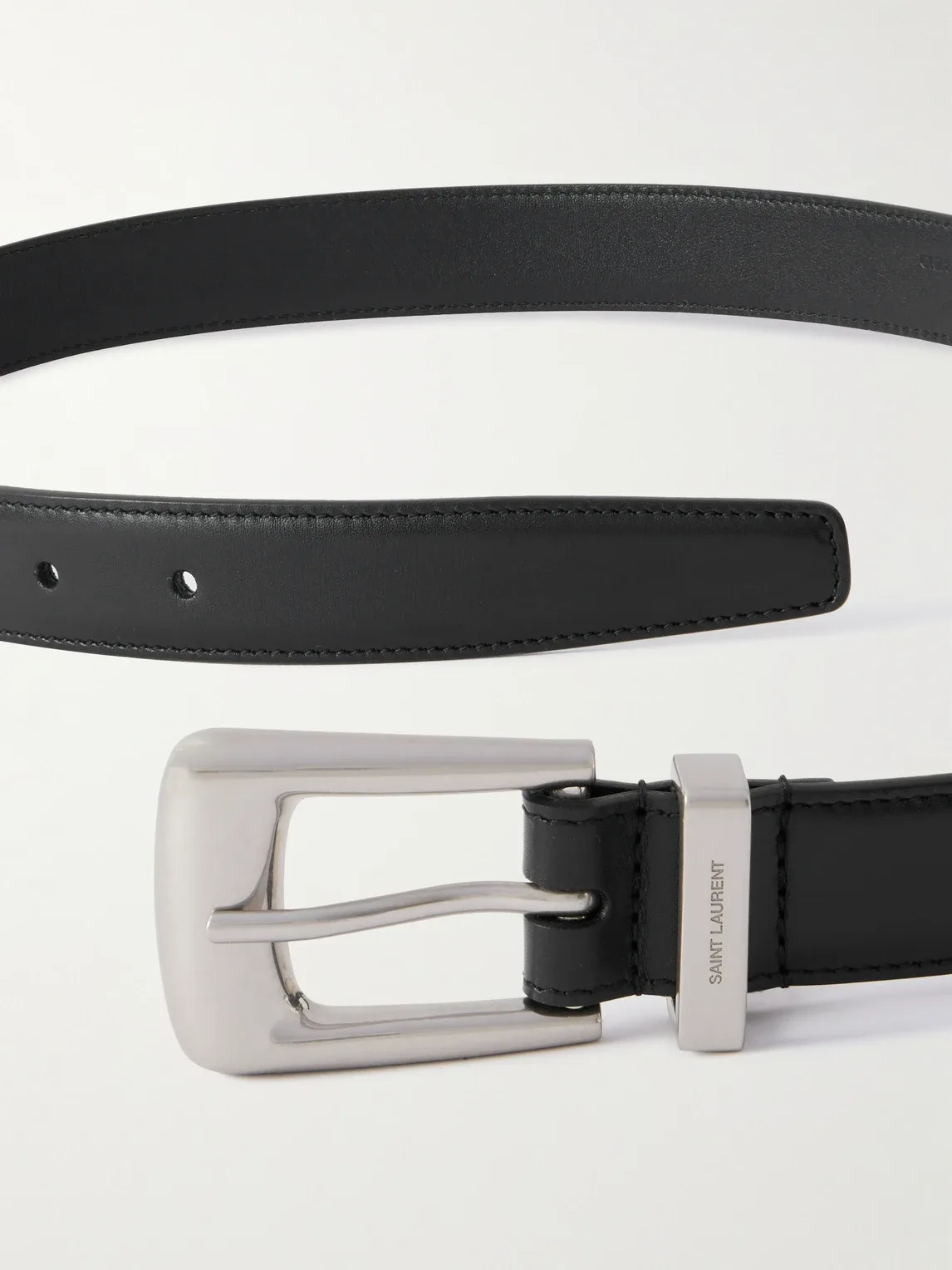 2cm Leather Belt by Saint Laurent
