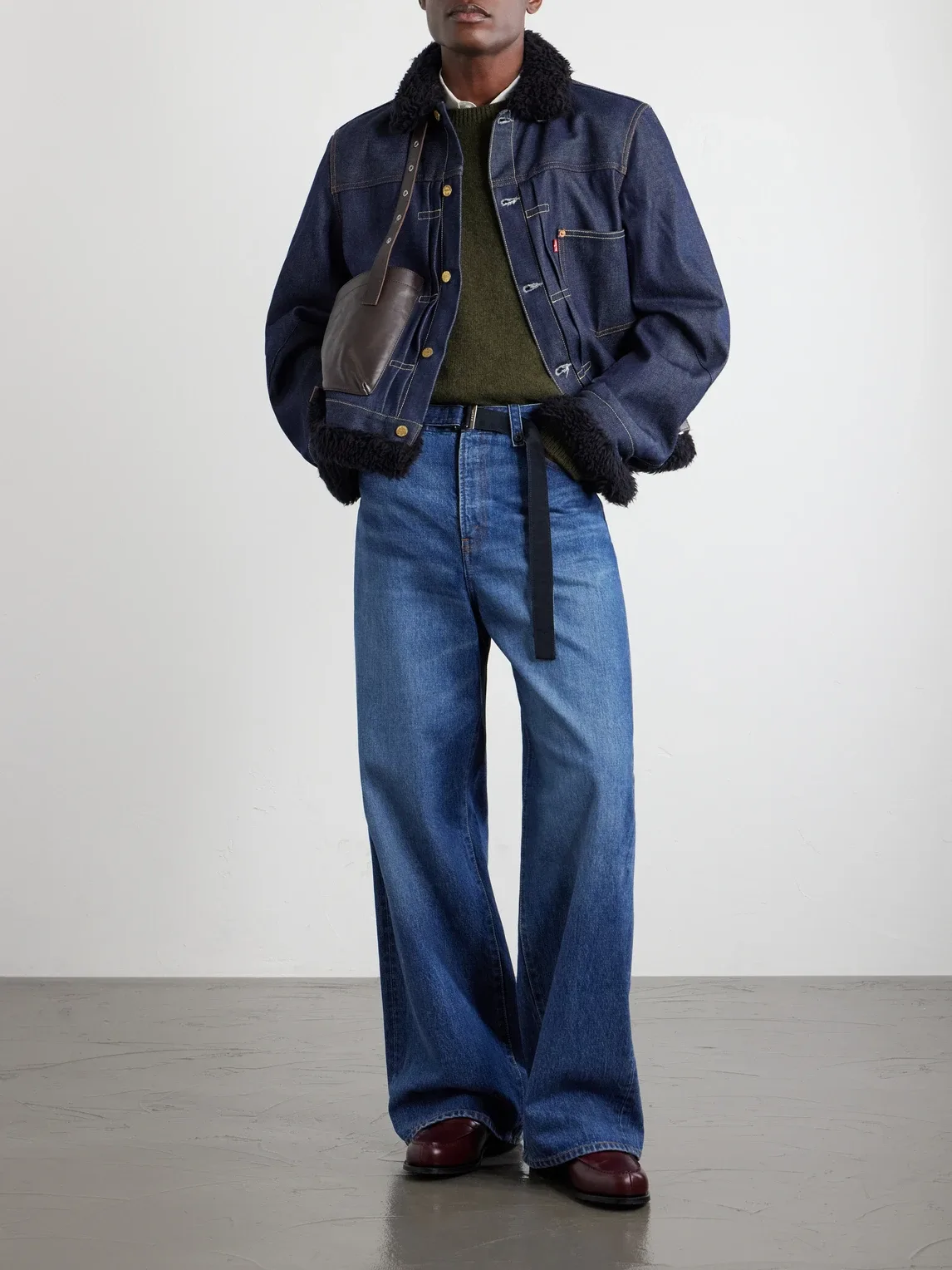 Levis Wide-Leg Belted Jeans by Sacai