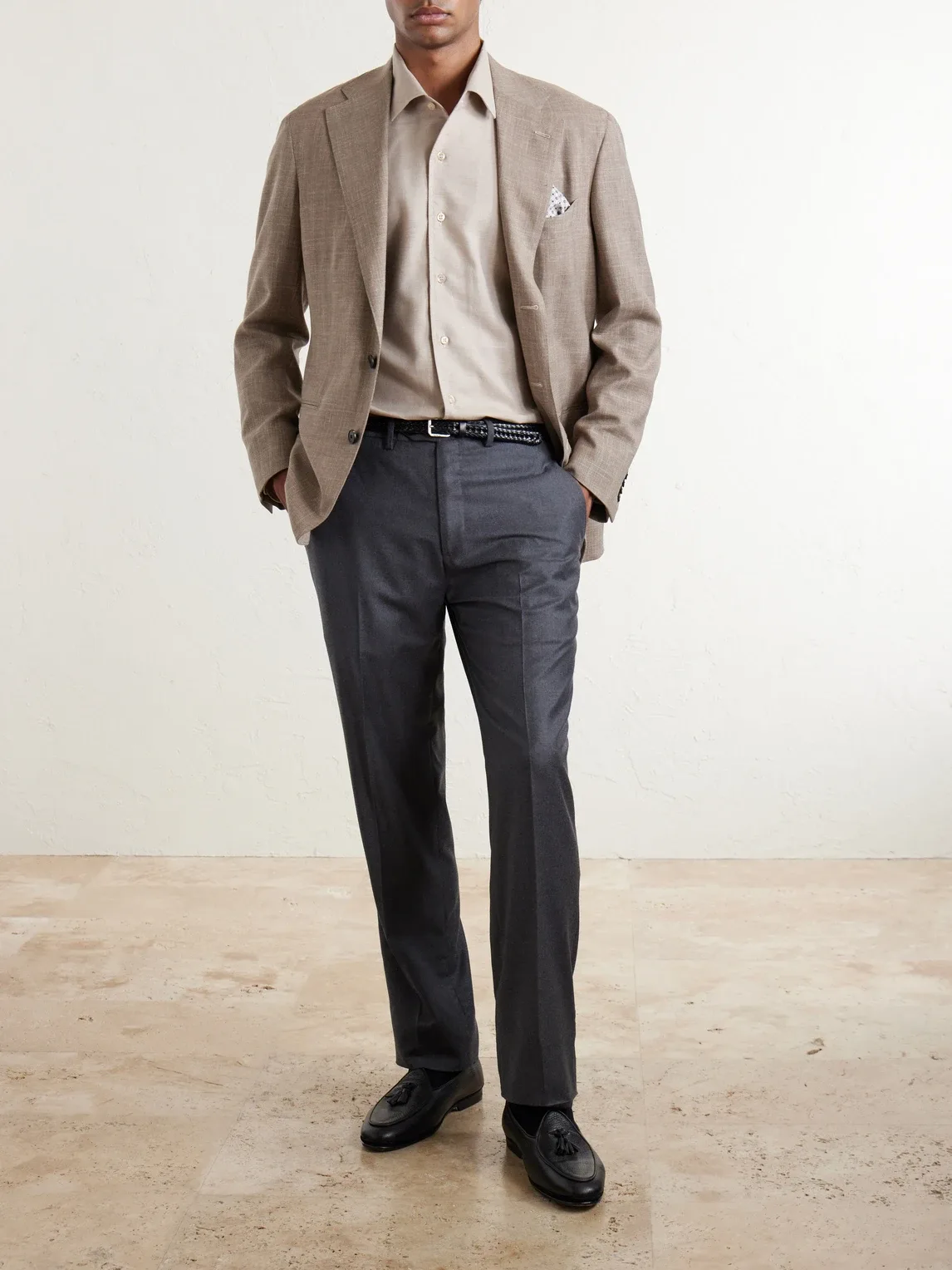 Marcello Cotton and Cashmere-Blend Shirt by Brioni