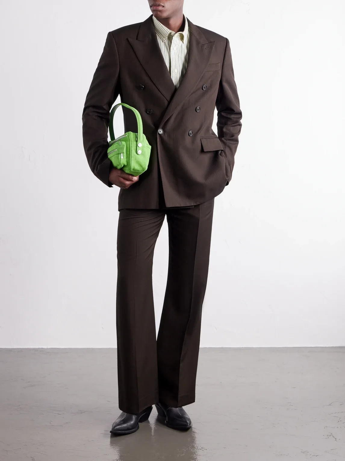 Double-Breasted Herringbone Blazer by Acne Studios