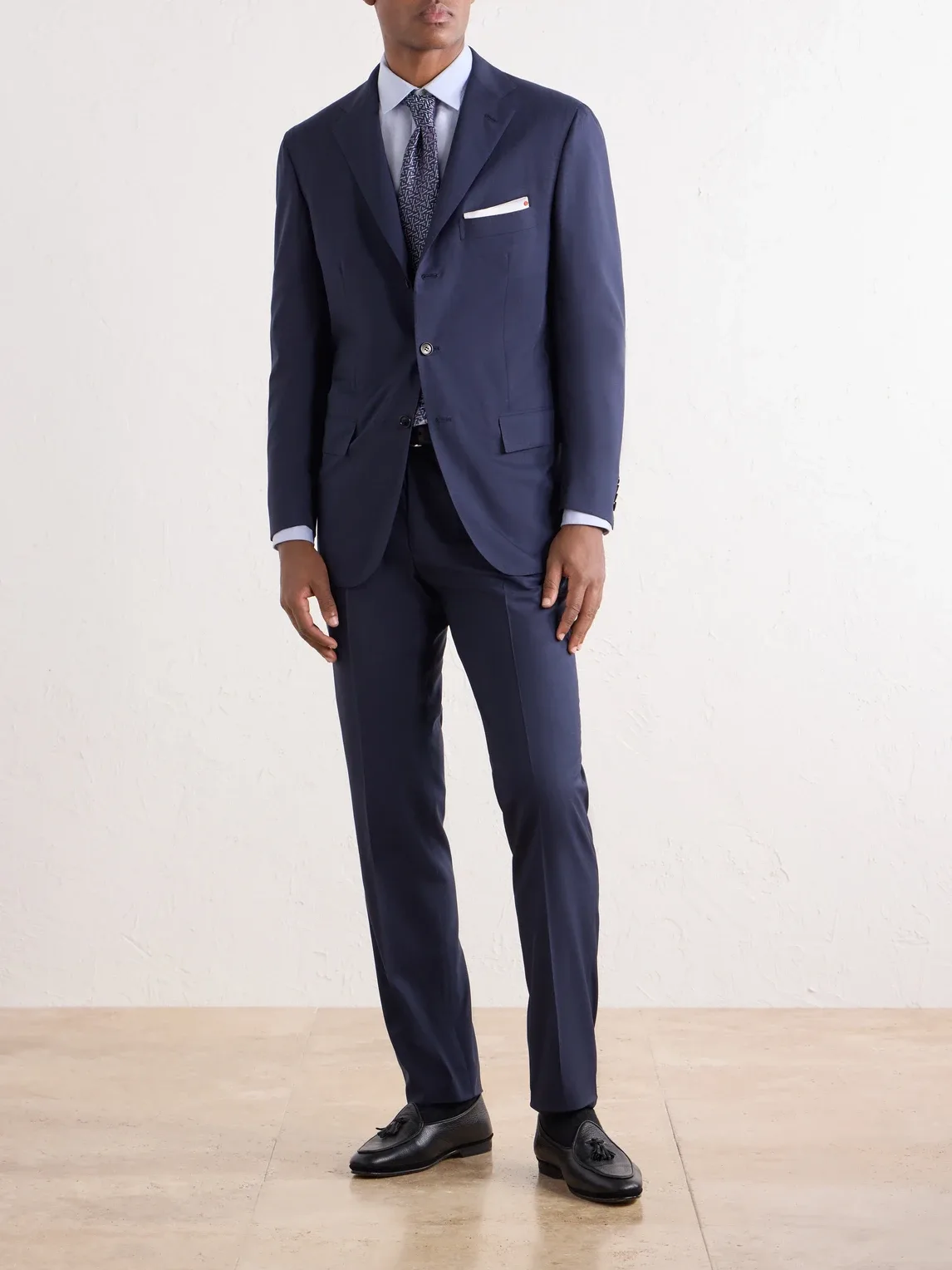 Wool-Fresco Suit Jacket by Kiton