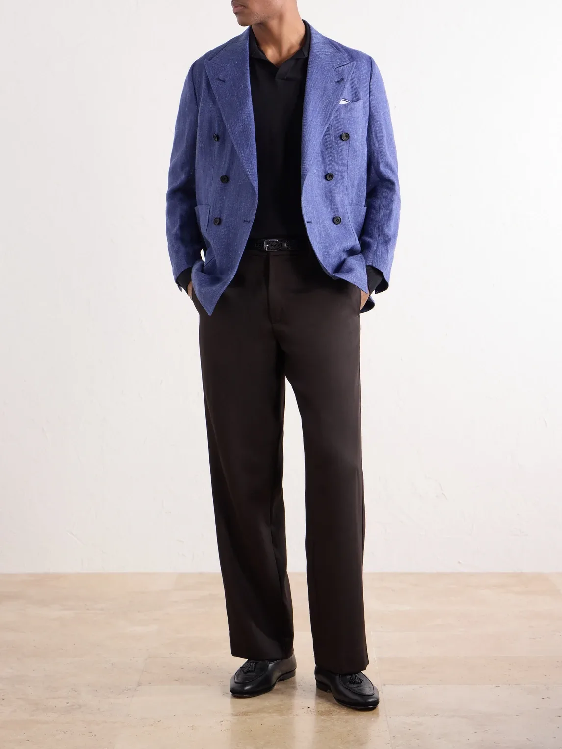 Sea Island Cotton Polo Shirt by Rubinacci