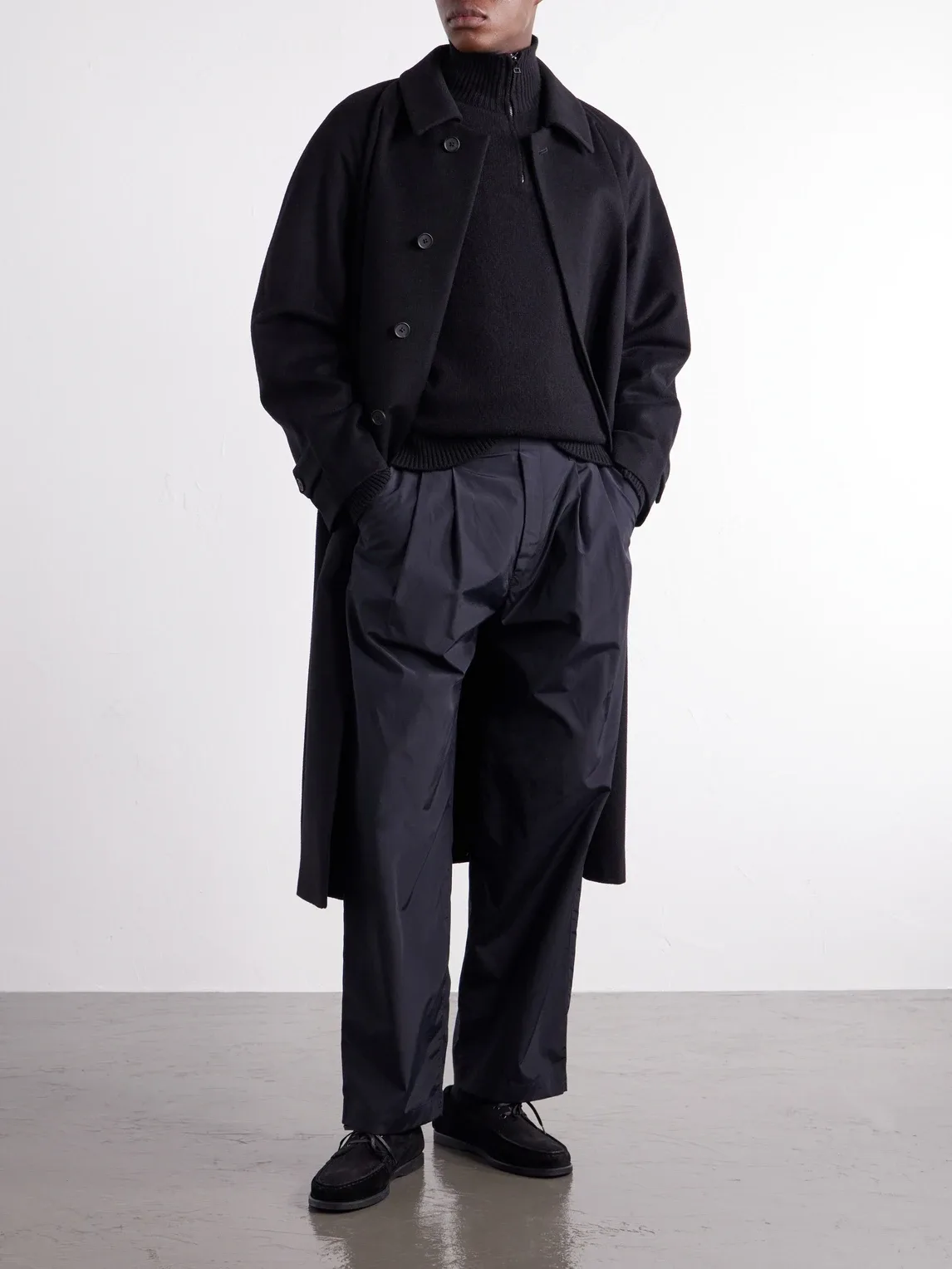 Belted Wool and Cashmere-Blend Coat by Ssstein