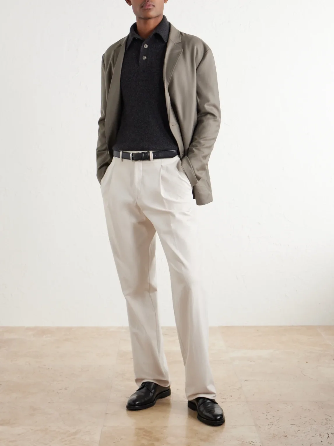 Cashmere and Silk-Blend Polo Shirt