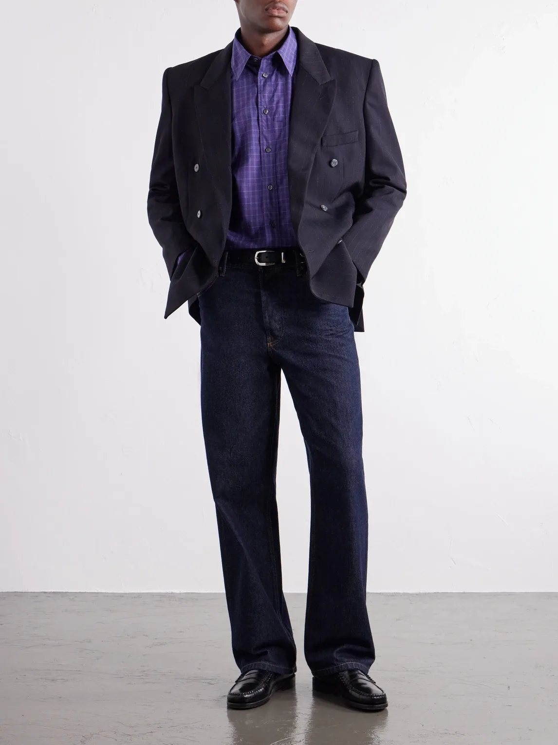 Veterano Checked Cotton-Poplin Shirt by Willy Chavarria