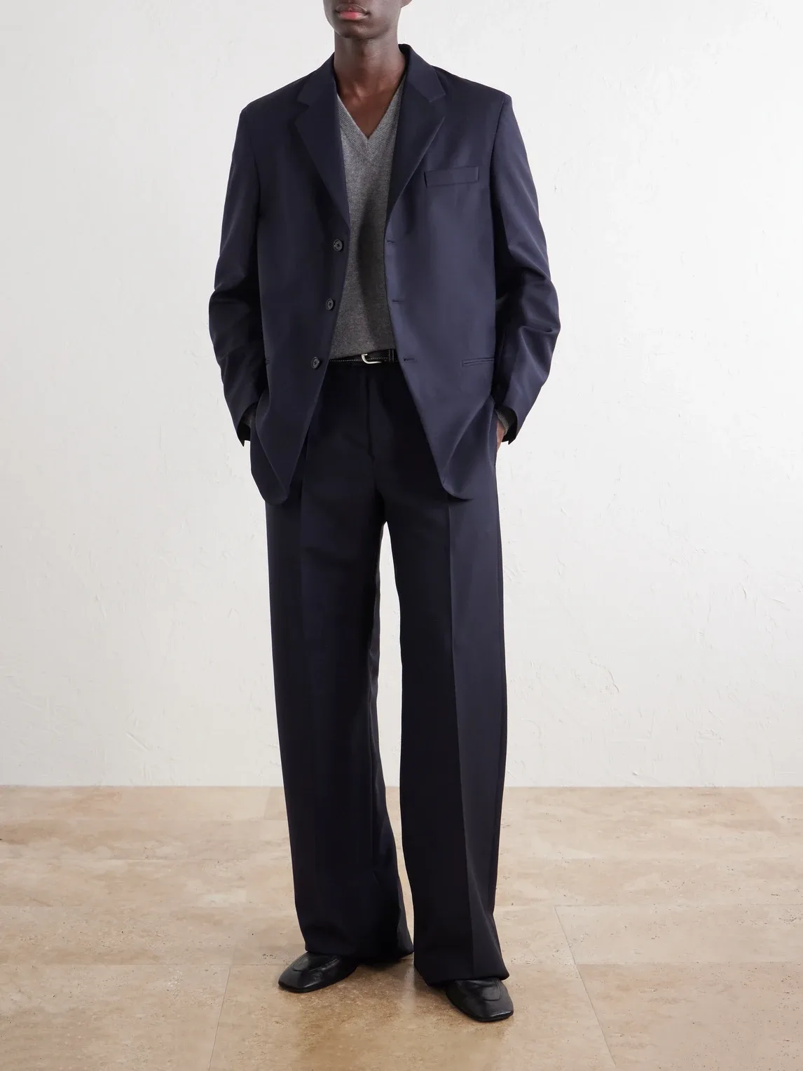 Wool and Mohair-Blend Grain De Poudre Blazer by Jil Sander