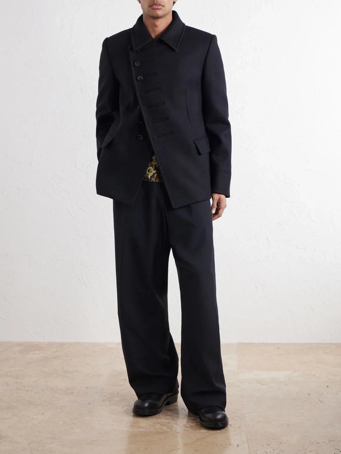 Double-Breasted Wool-Blend Twill Blazer by Dries Van Noten