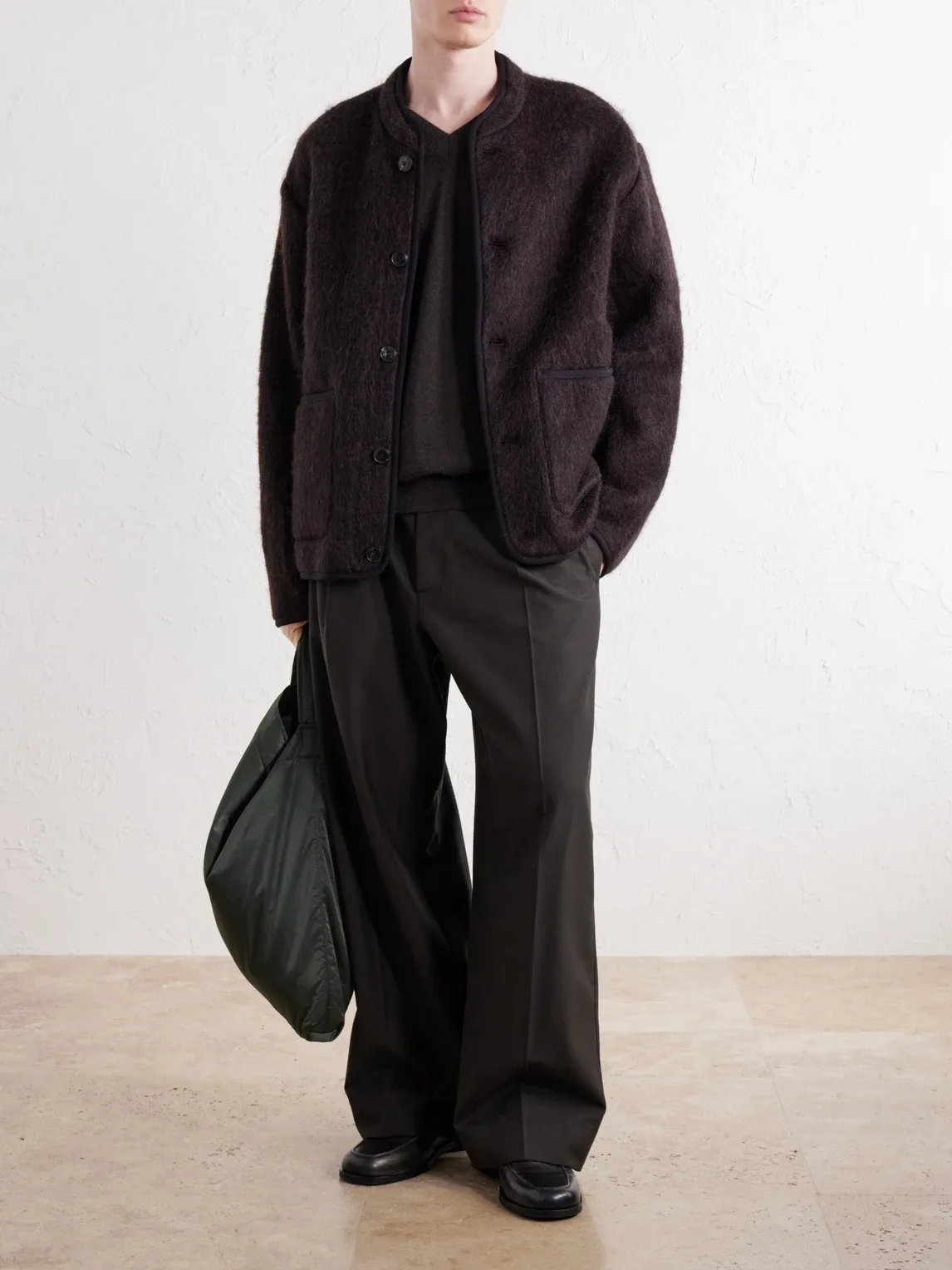 Yebra Brushed Virgin Wool-Blend Felt Jacket by A Kind of Guise