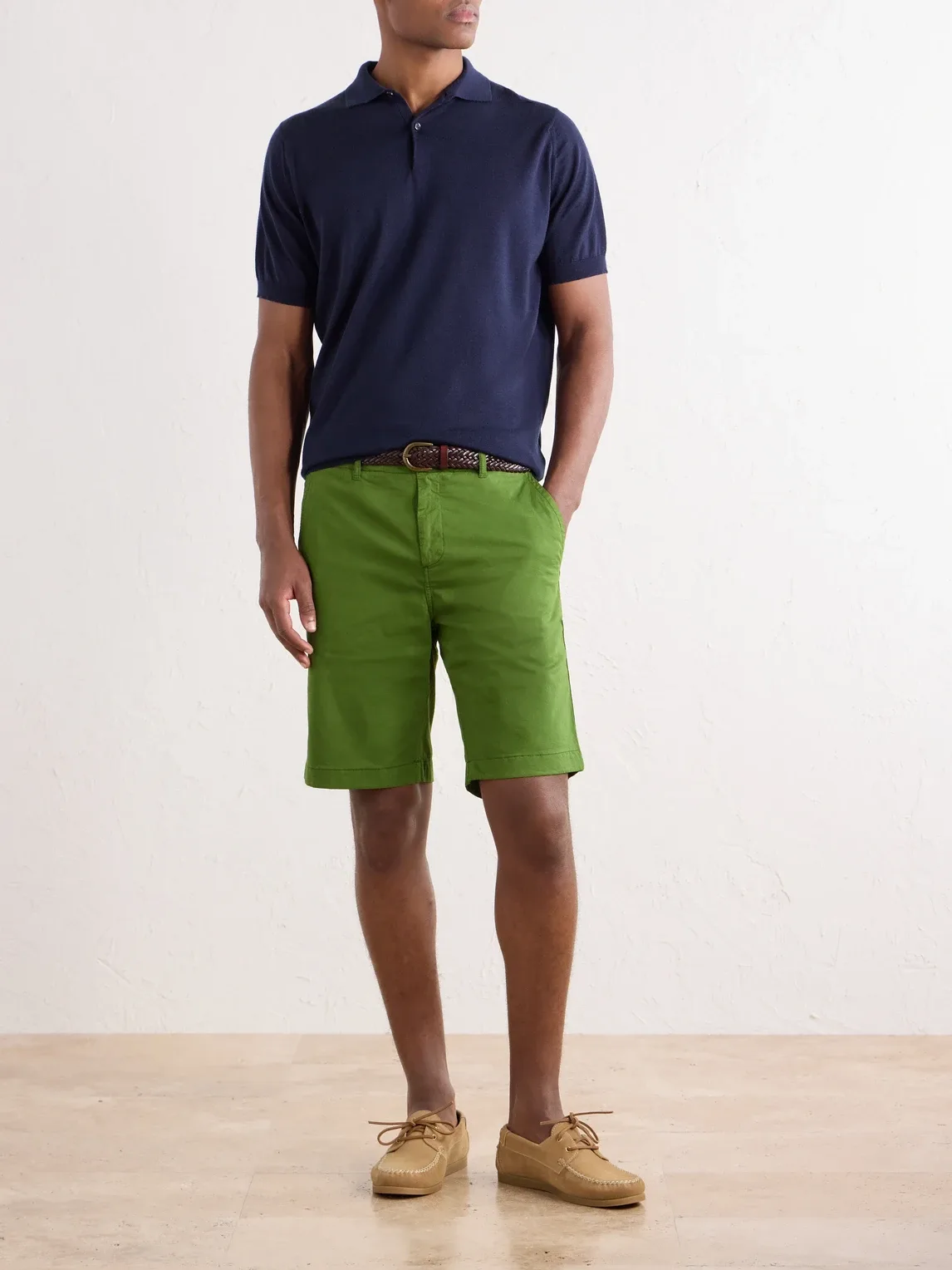Belin Woven Cotton-Blend Casual Shorts by Vilebrequin