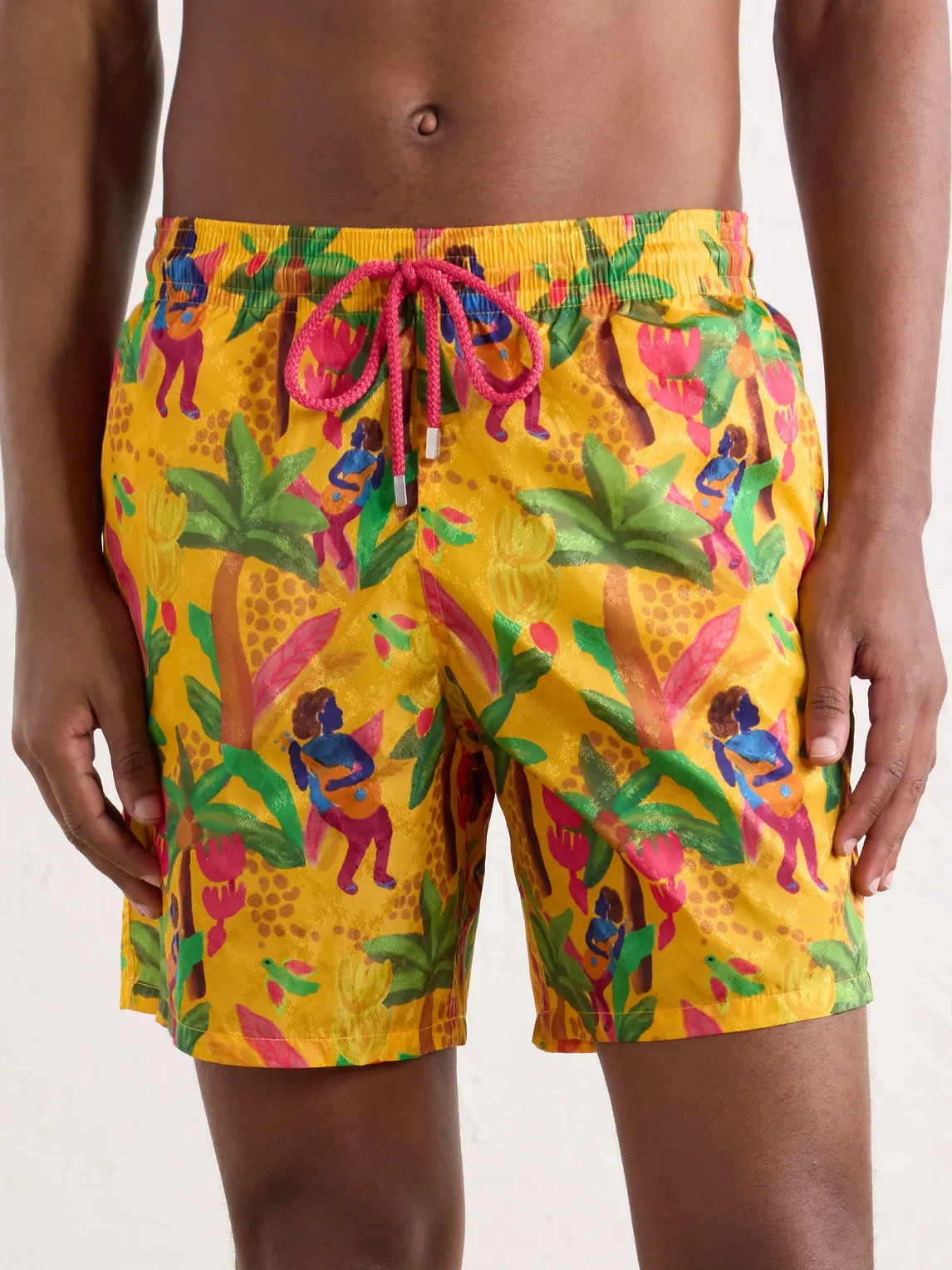 Moopea Straight-Leg Mid-Length Printed Econyl Swim Short by Vilebrequin