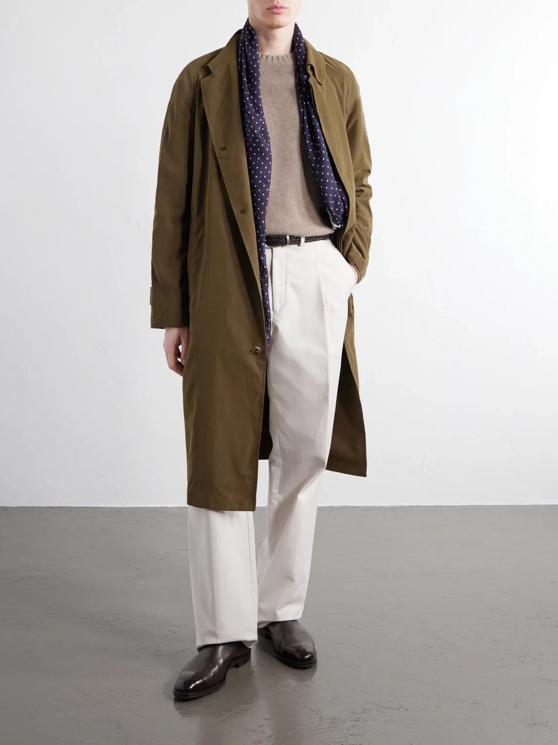 Shell Trench Coat by Anderson & Sheppard