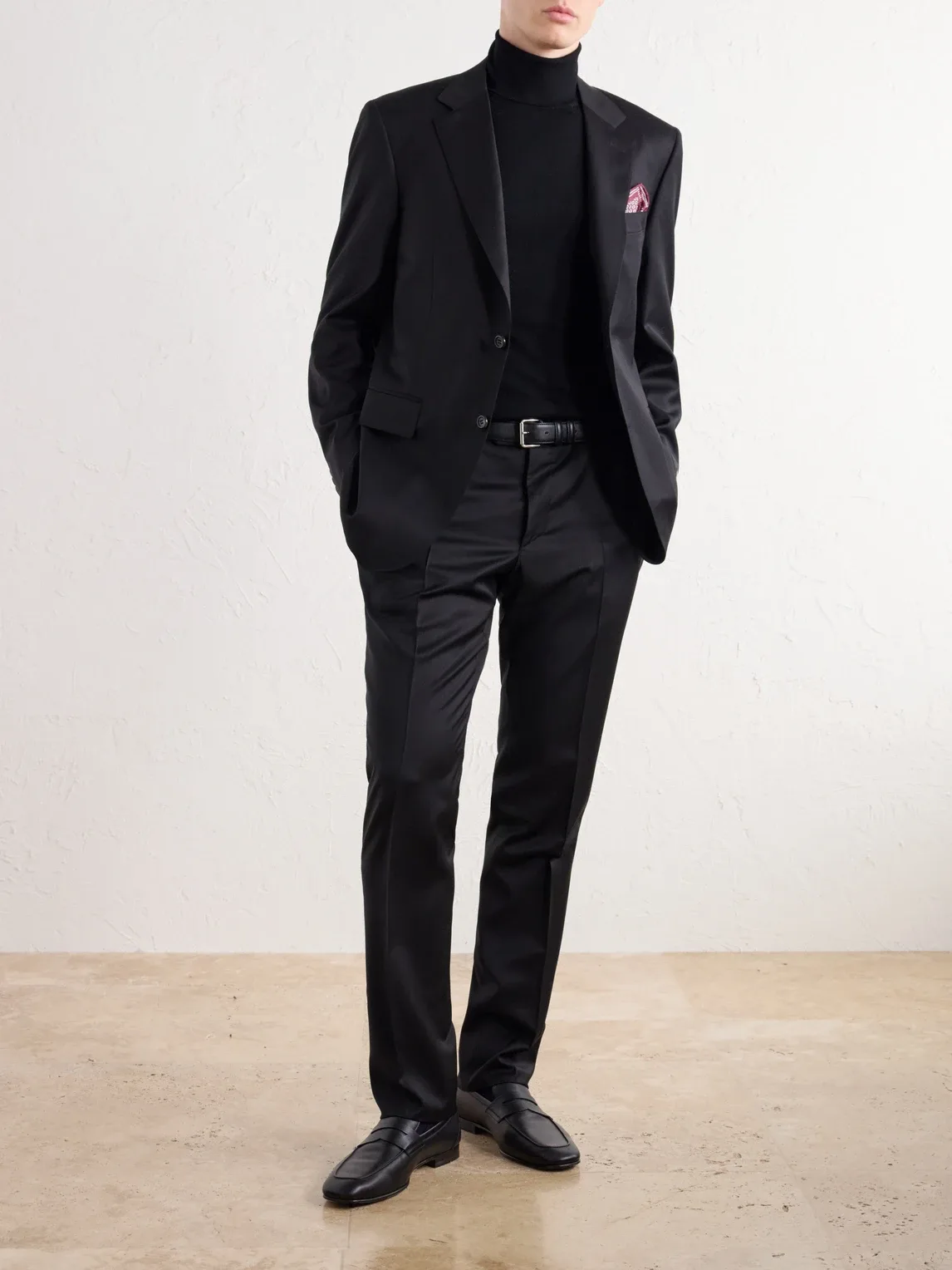 Slim-Fit Tapered Wool-Twill Suit Trousers by Canali