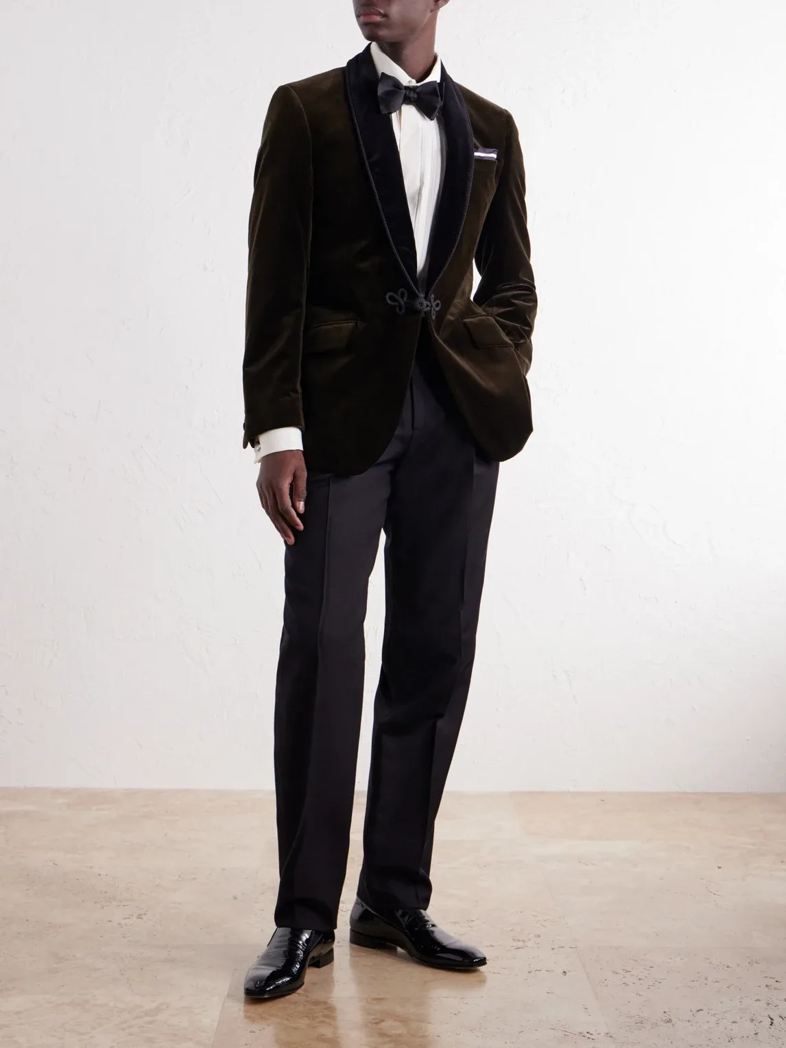 Mayfair Shawl-Collar Cotton-Velvet Tuxedo Jacket by Favourbrook