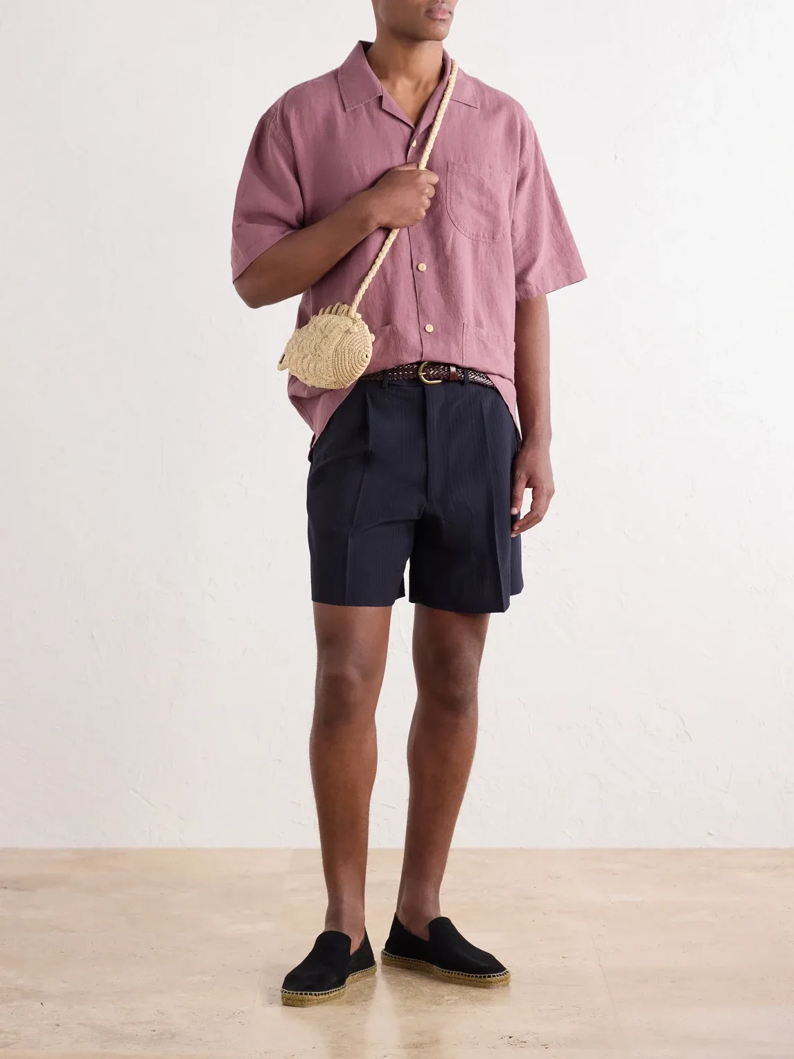 Bogue Raffia Pouch by Vilebrequin