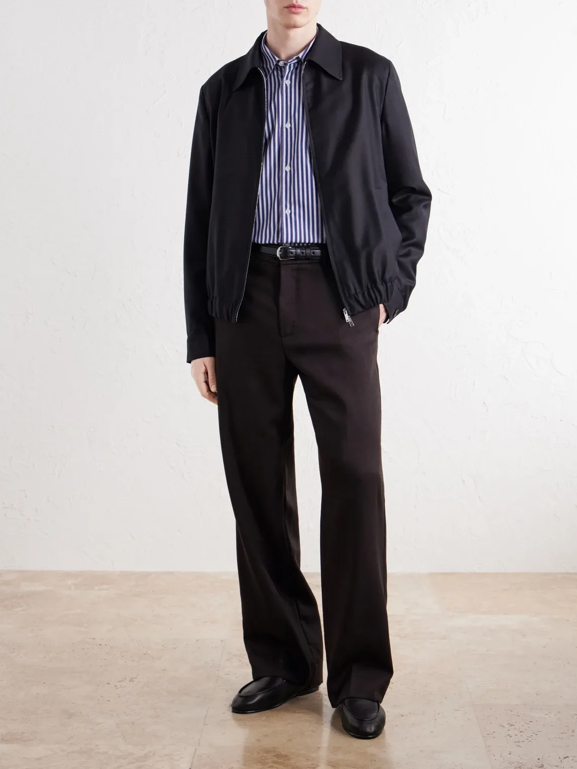 Wool and Silk-Blend Blouson Jacket by Slowear