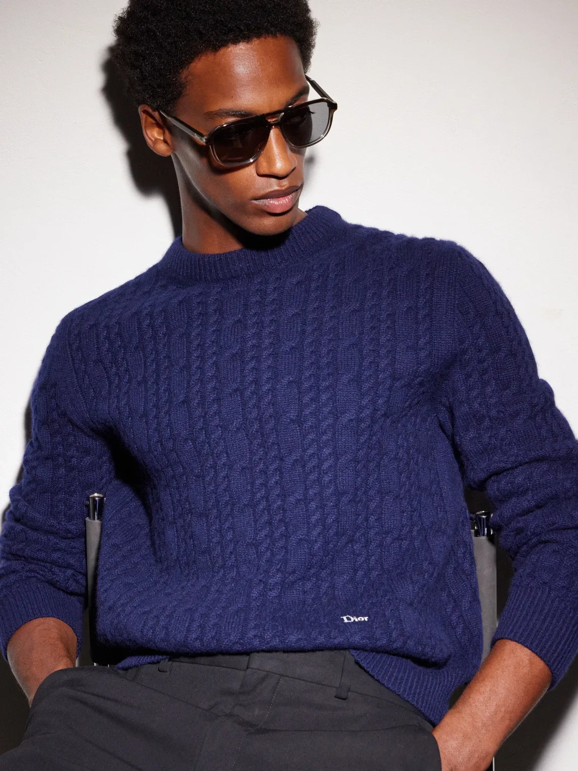 DioRibbon A1I Aviator-Style Acetate Sunglasses by Dior