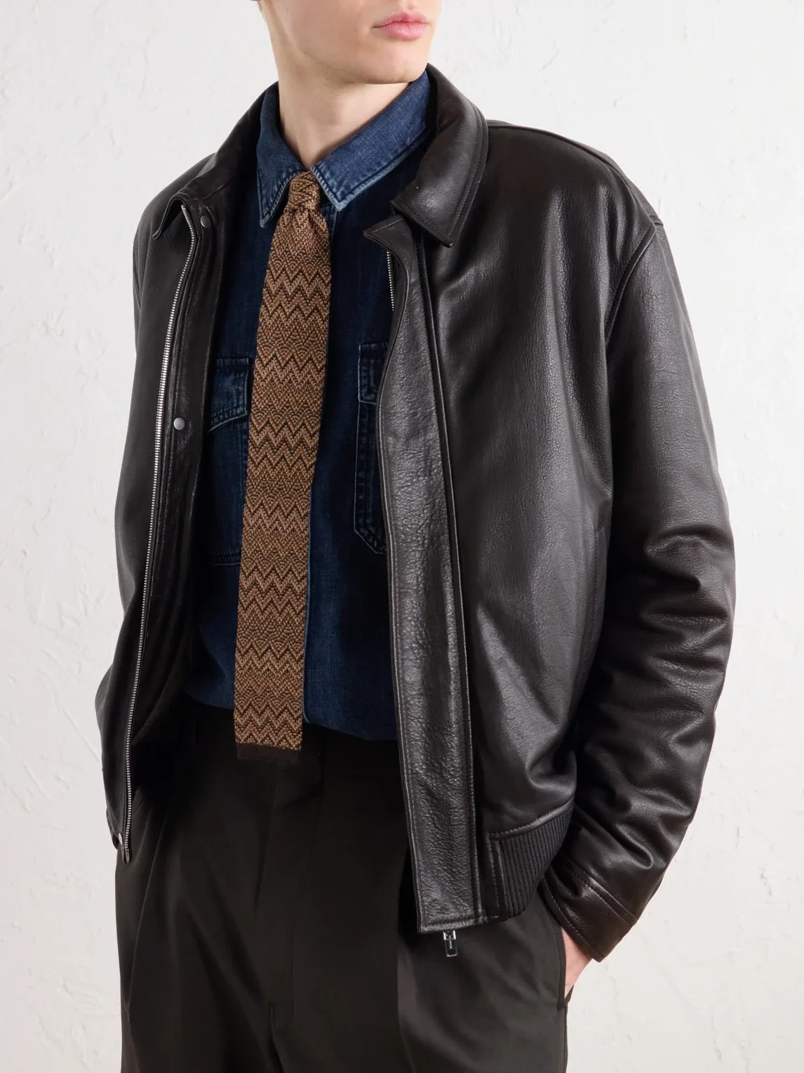Striped Crochet-Knit Wool and Silk-Blend Tie by Missoni