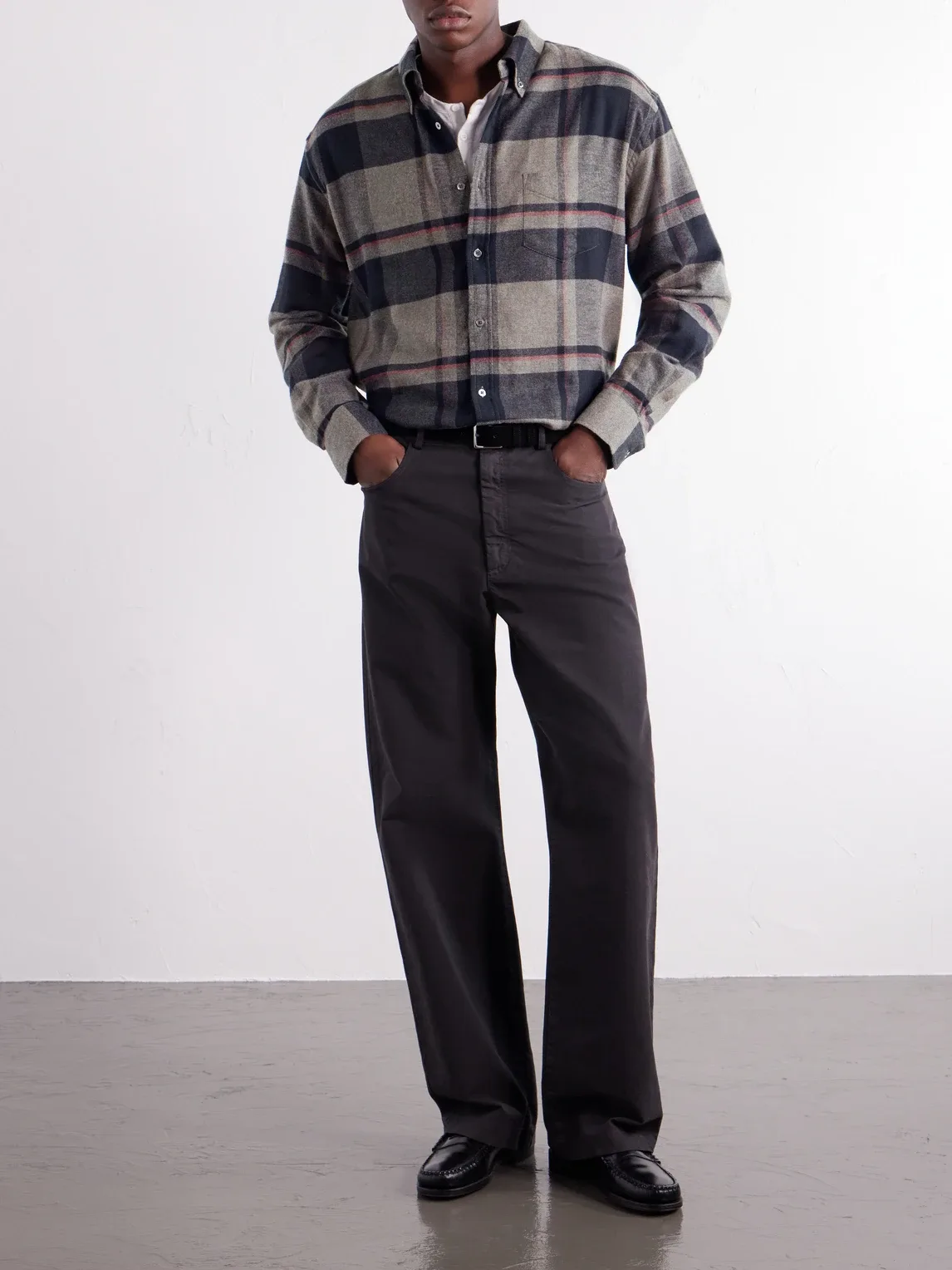 Lumen Oversized Checked Cotton-Flannel Shirt by Portuguese Flannel