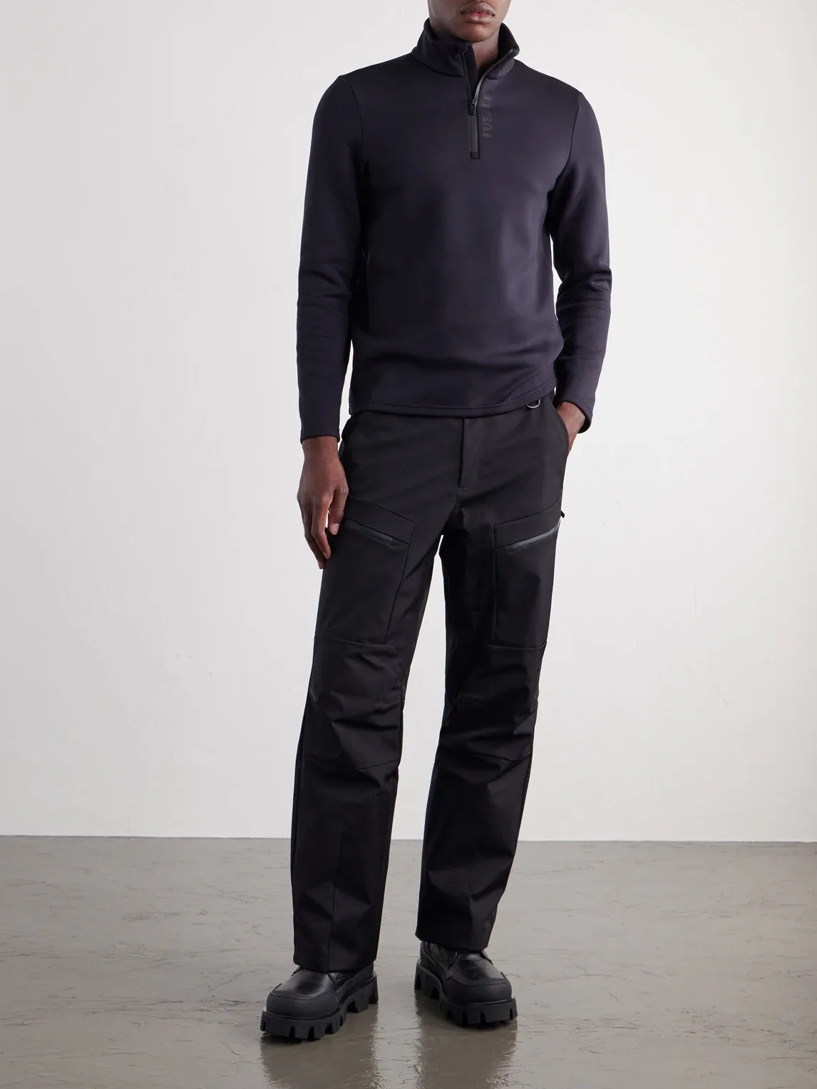 Timothy II Tech Stretch-Jersey Half-Zip Ski Base Layer by Fusalp