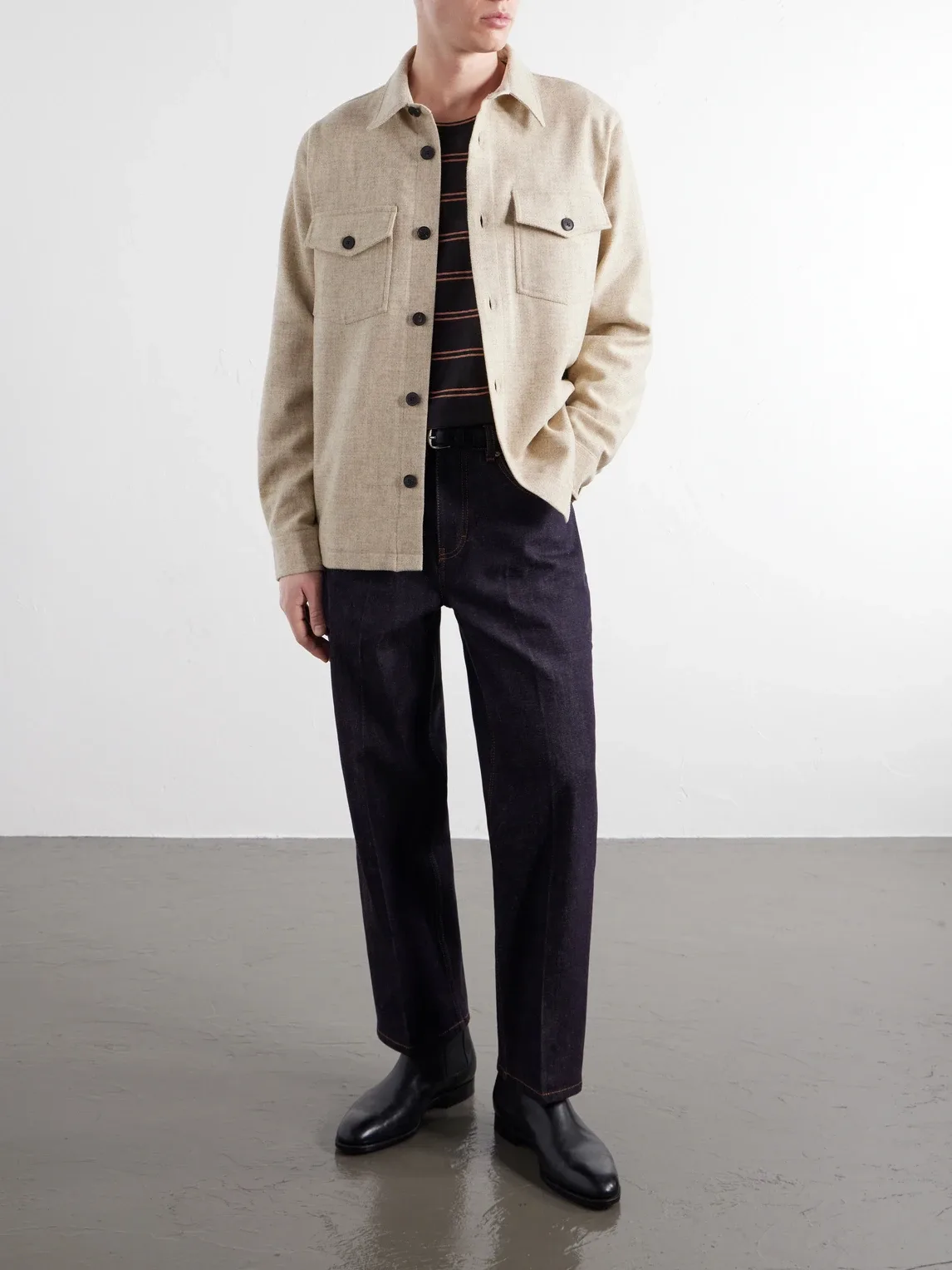 Wool-Tweed Overshirt by Portuguese Flannel