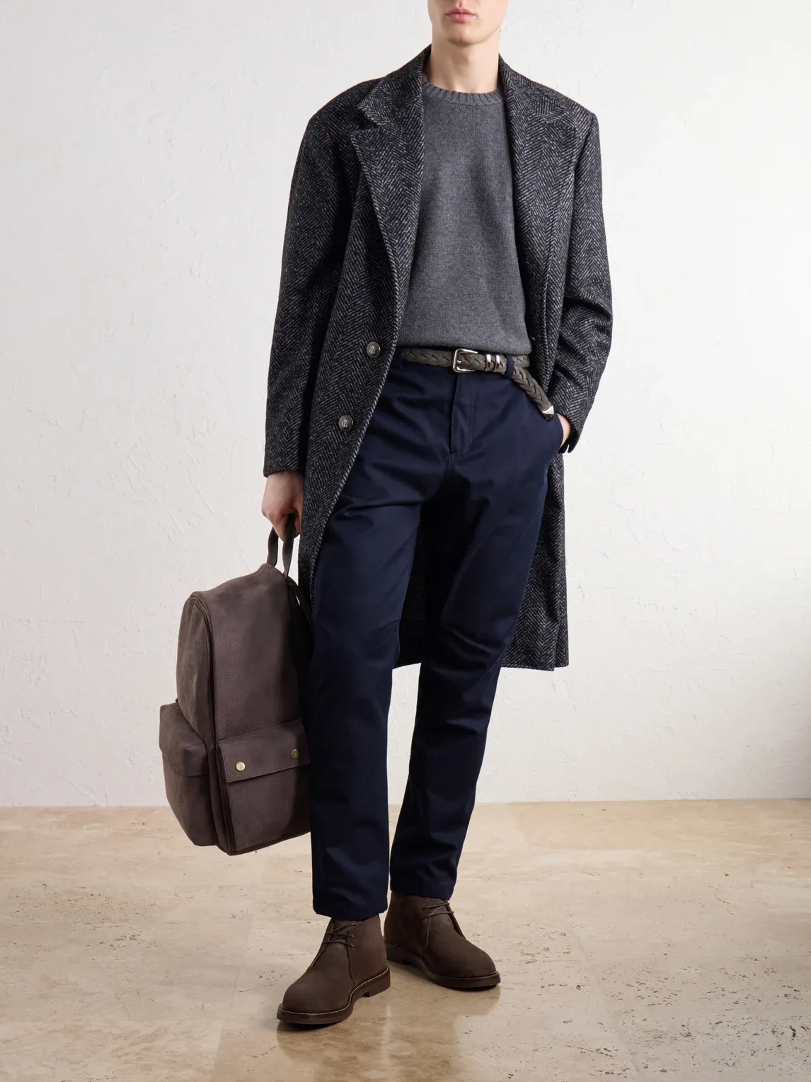 Nubuck Backpack by Brunello Cucinelli