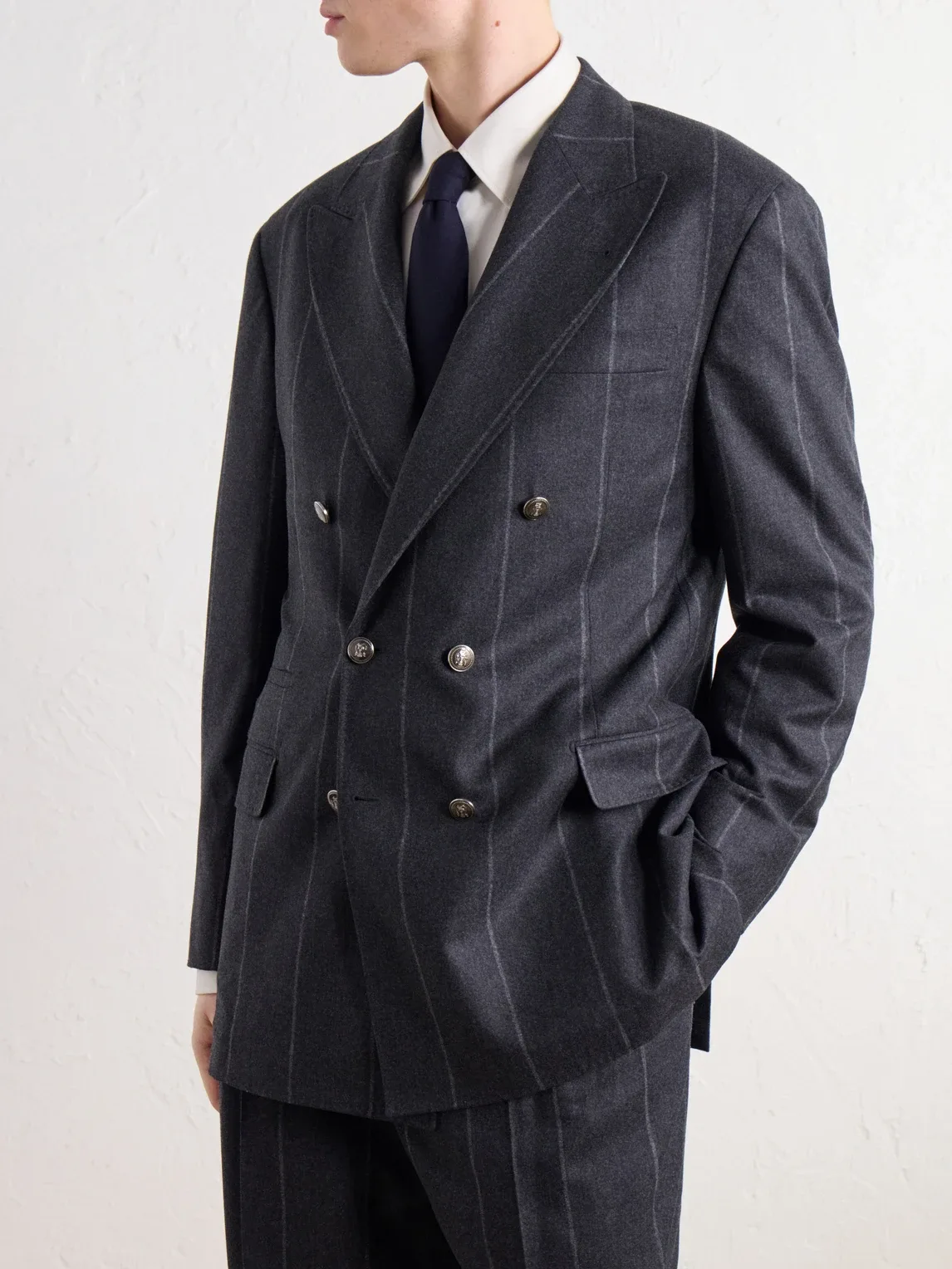 8cm Virgin Wool-Twill Tie by Brunello Cucinelli