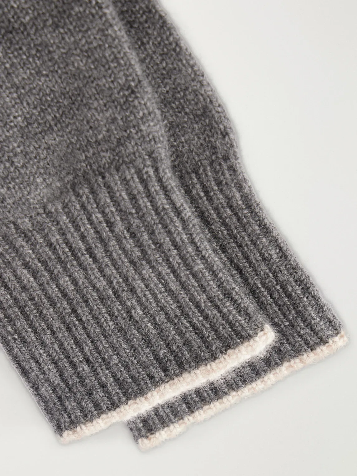 Ribbed Cashmere Gloves by Brunello Cucinelli