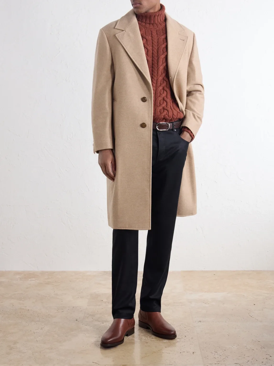 Virgin Wool Coat by Brunello Cucinelli