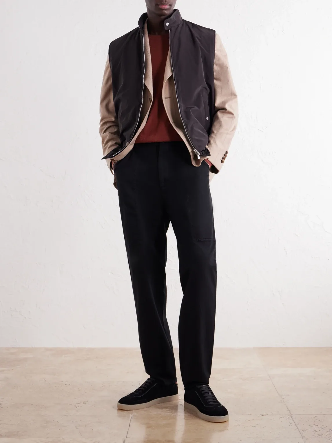 Straight-Leg Cotton-Twill Trousers by Brunello Cucinelli
