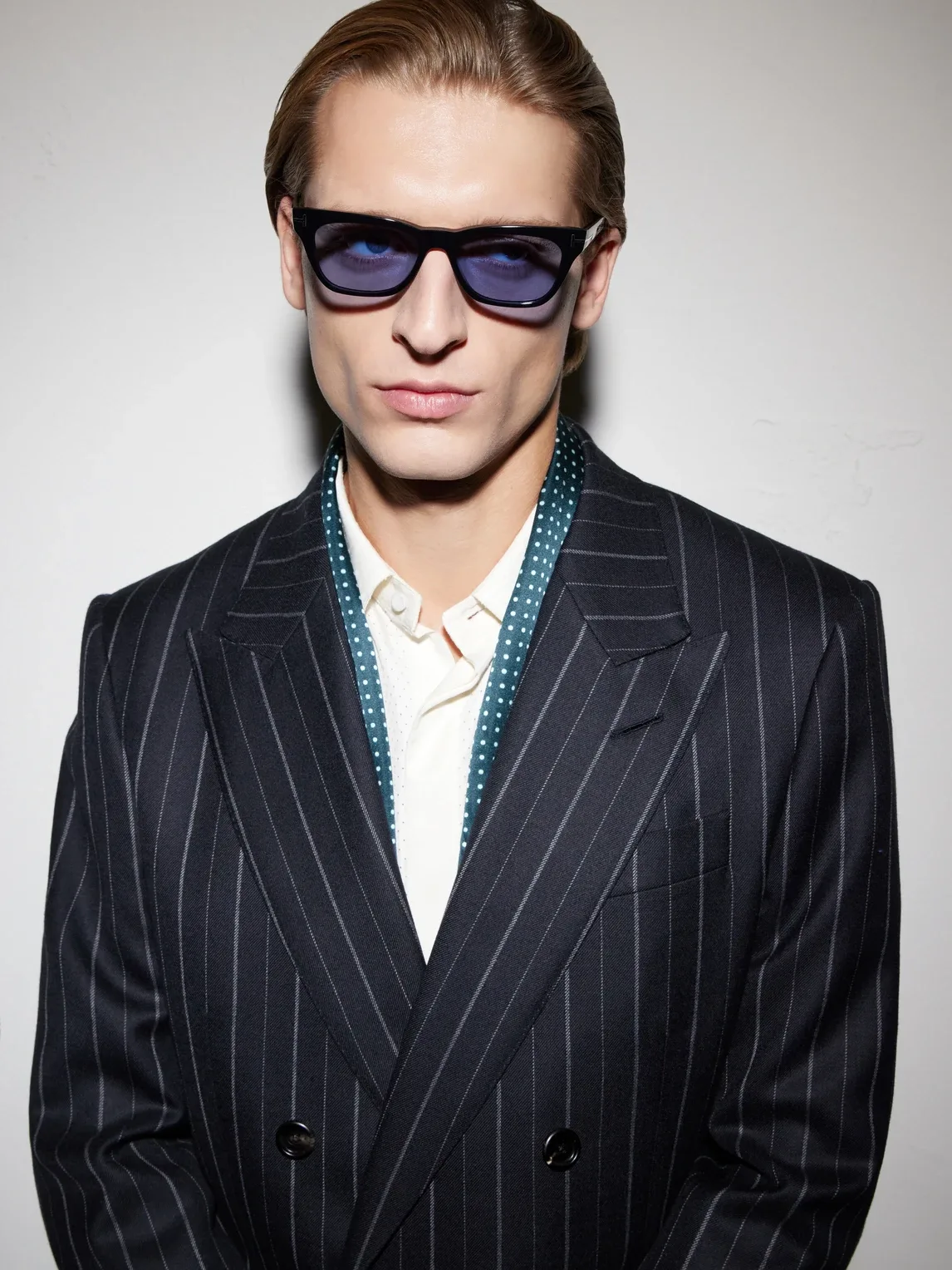 Penn-02 Rectangle-Frame Acetate Sunglasses by Tom Ford