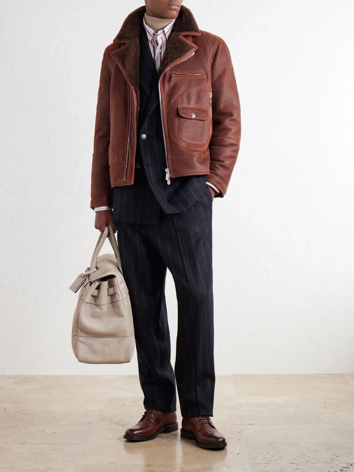 Country Suede Weekend Bag by Brunello Cucinelli